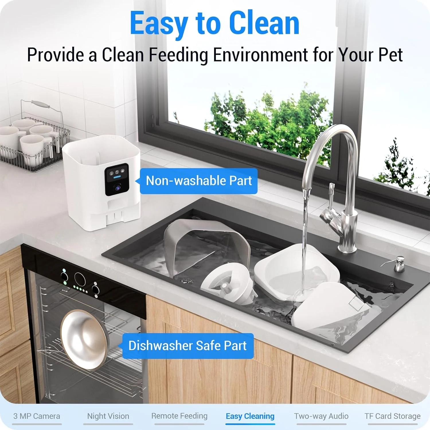 Frienhund Automatic Feeders White-100W Acrylonitrile Butadiene Styrene - Image 5