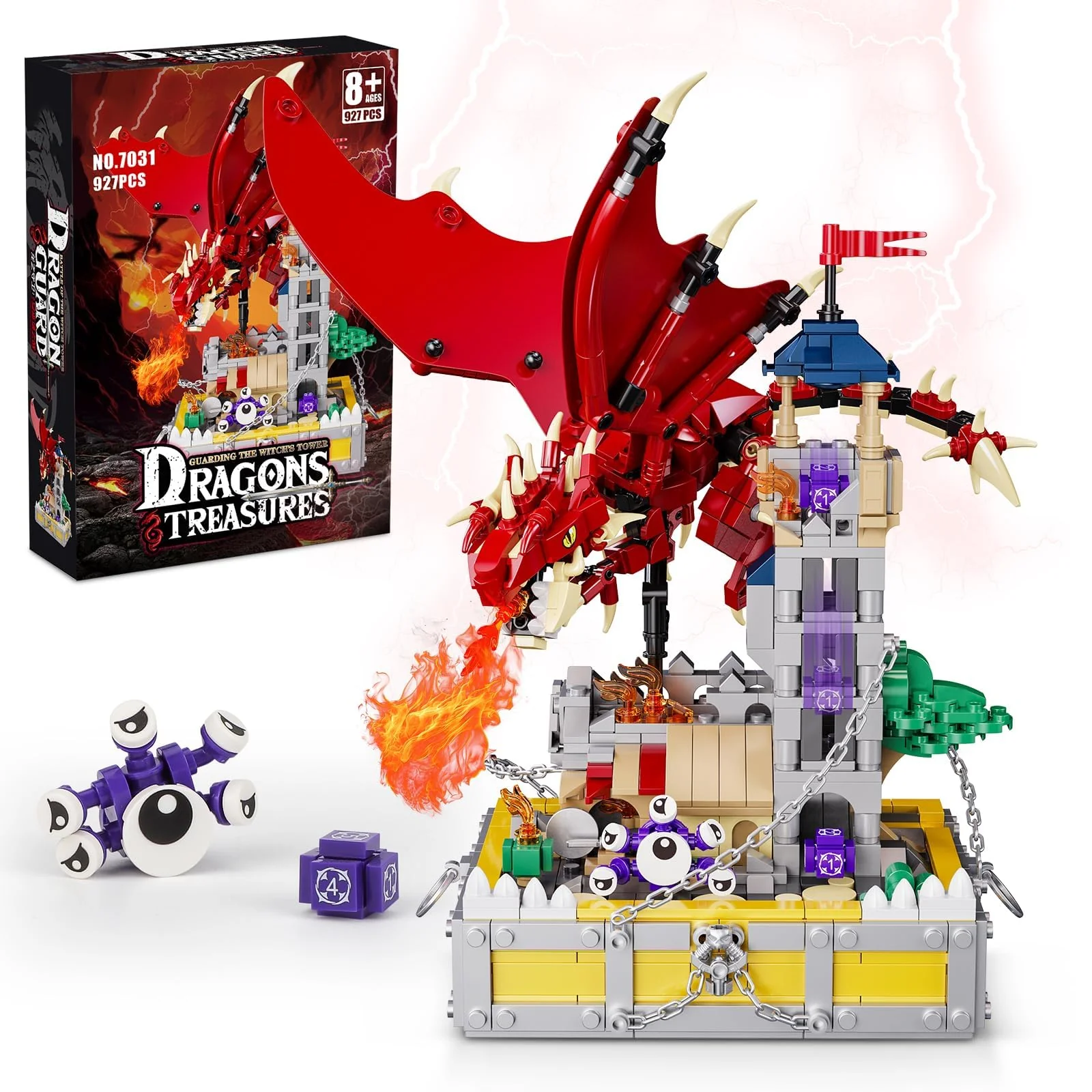 QLT QIAOLETONG Boys Castle Building Set Multicolour Plastic Size 7.8 X 11.8 NEW