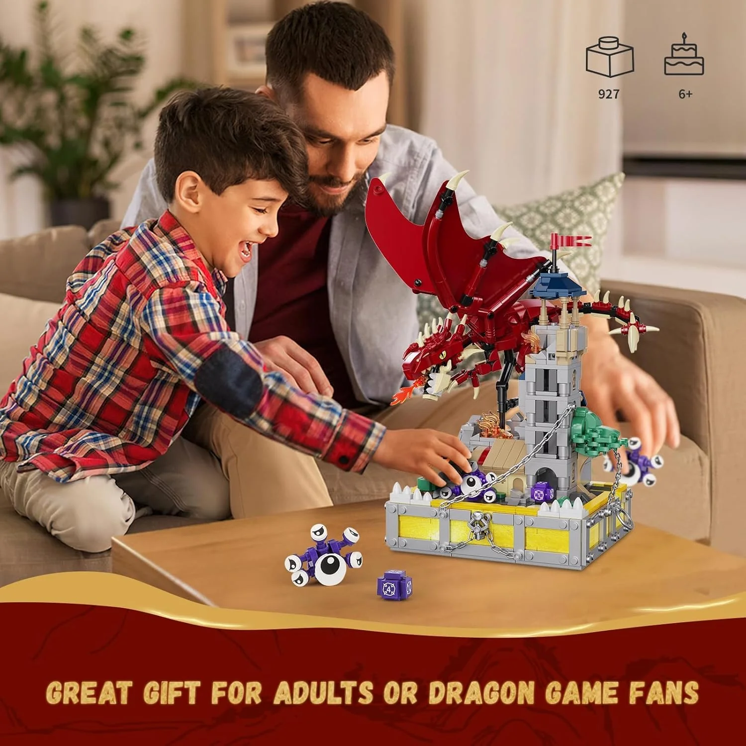 QLT QIAOLETONG Boys Castle Building Set Multicolour Plastic Size 7.8 X 11.8 NEW - Image 6