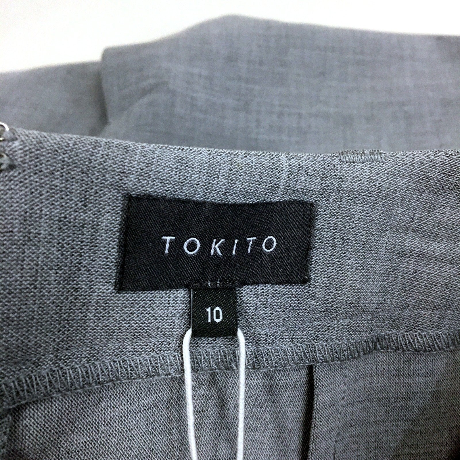 Tokito Womens Grey Pencil Skirt - Knee Length Formal Office Attire Size 10 NEW - Image 6