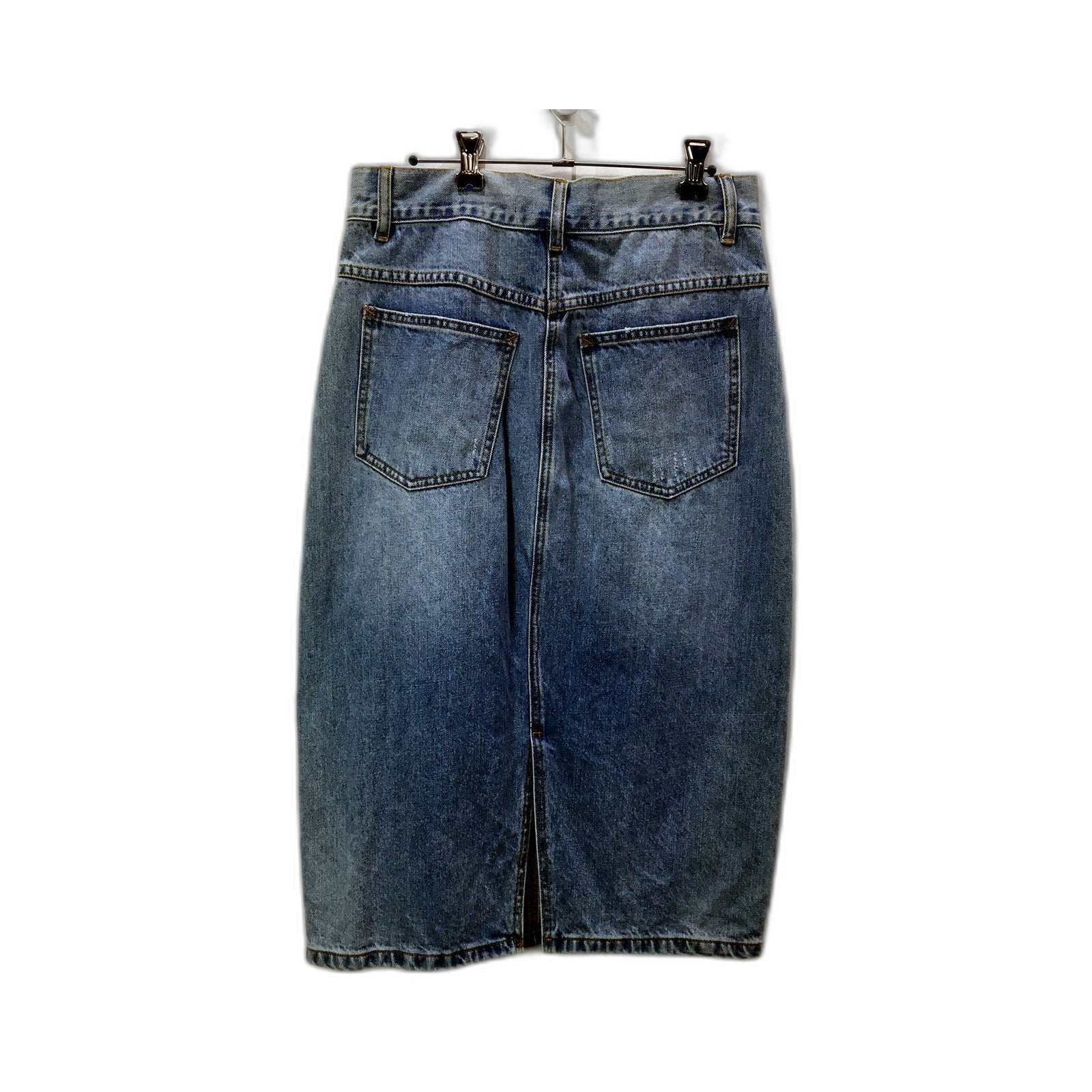 Camilla and Marc Womens Blue High Waisted Penelope Midi Skirt Size 12 - Image 2