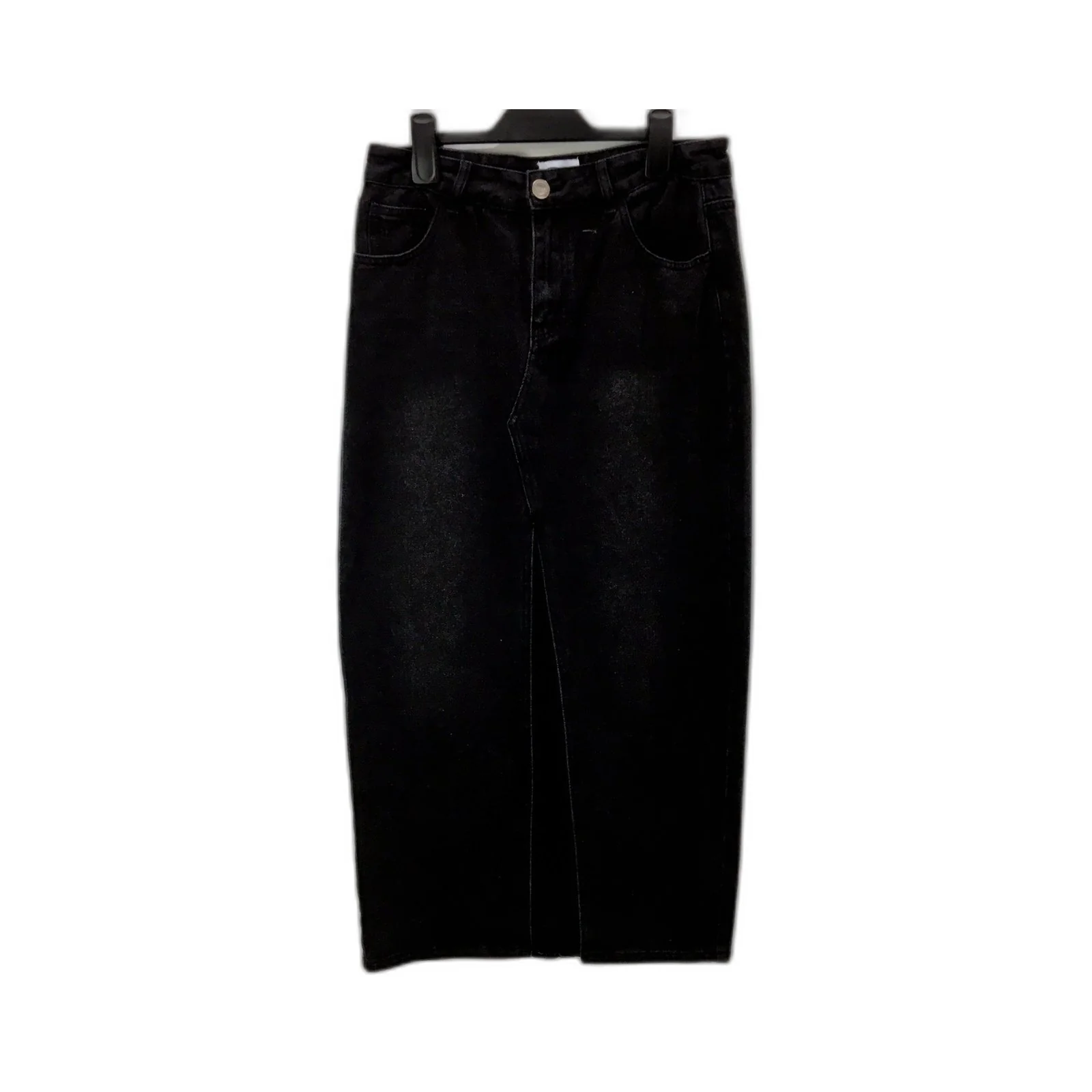 SNDYS Womens Denim Skirt Black Ripped Distressed Design Cotton Size M/10 NEW