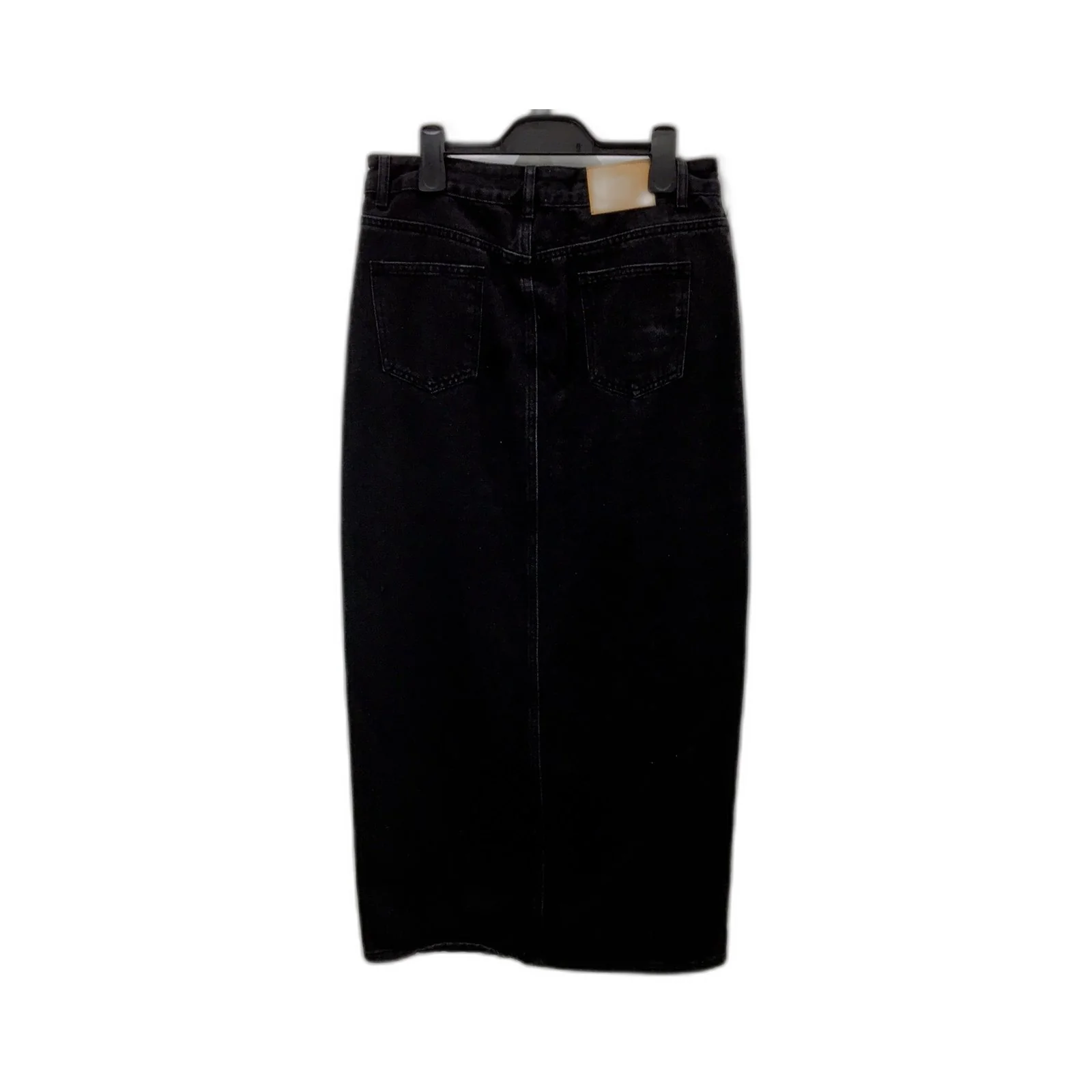 SNDYS Womens Denim Skirt Black Ripped Distressed Design Cotton Size M/10 NEW - Image 2