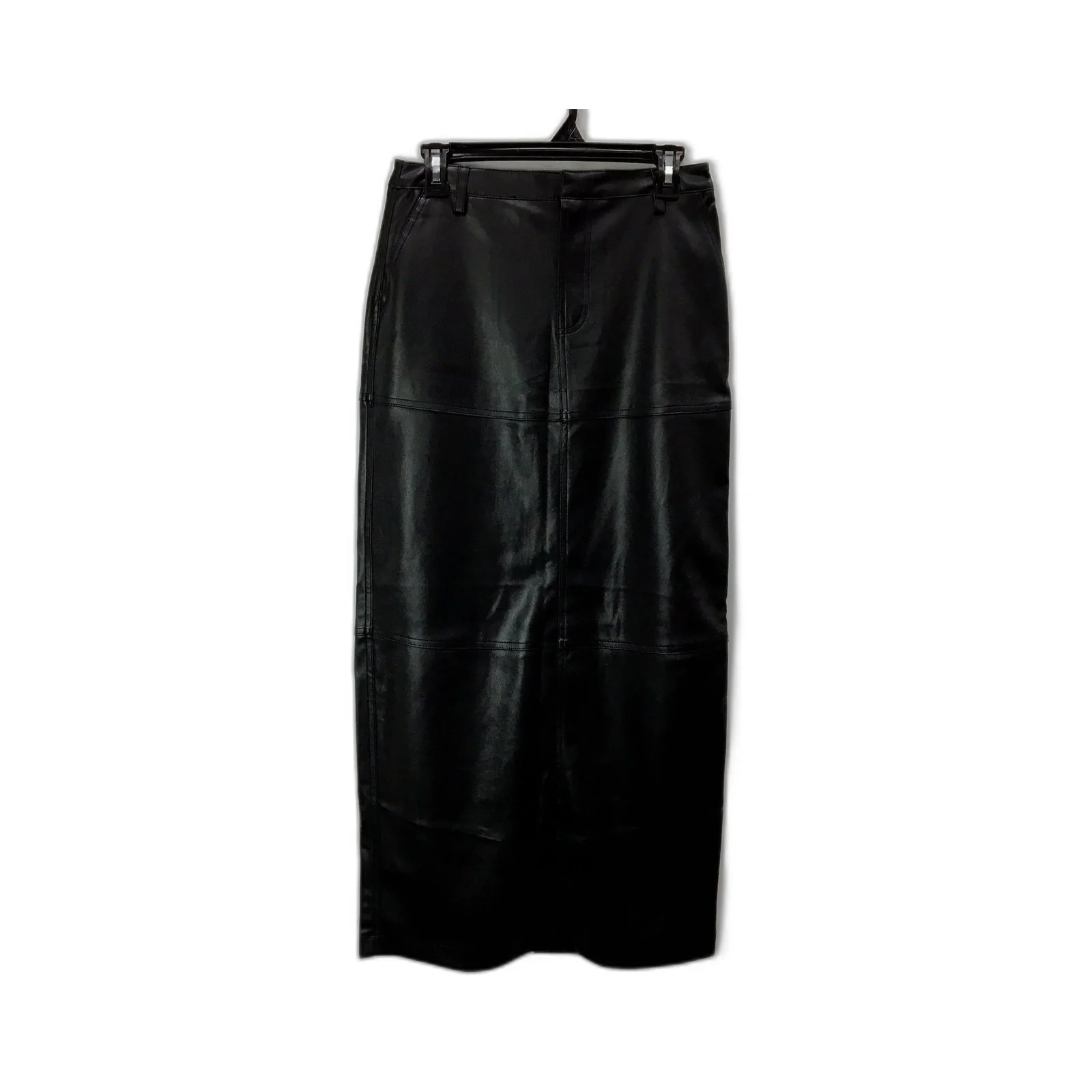 Alice in the Eve. Womens Black Polyurethane Skirt, Size S NEW