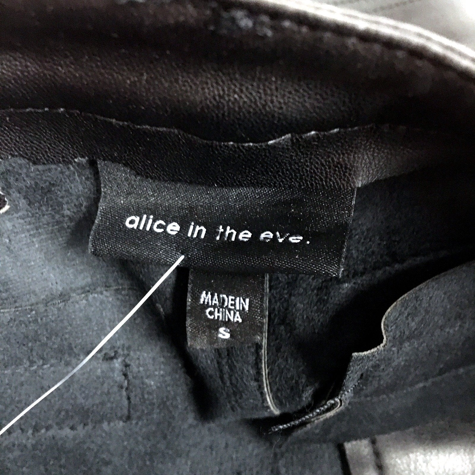 Alice in the Eve. Womens Black Polyurethane Skirt, Size S NEW - Image 3