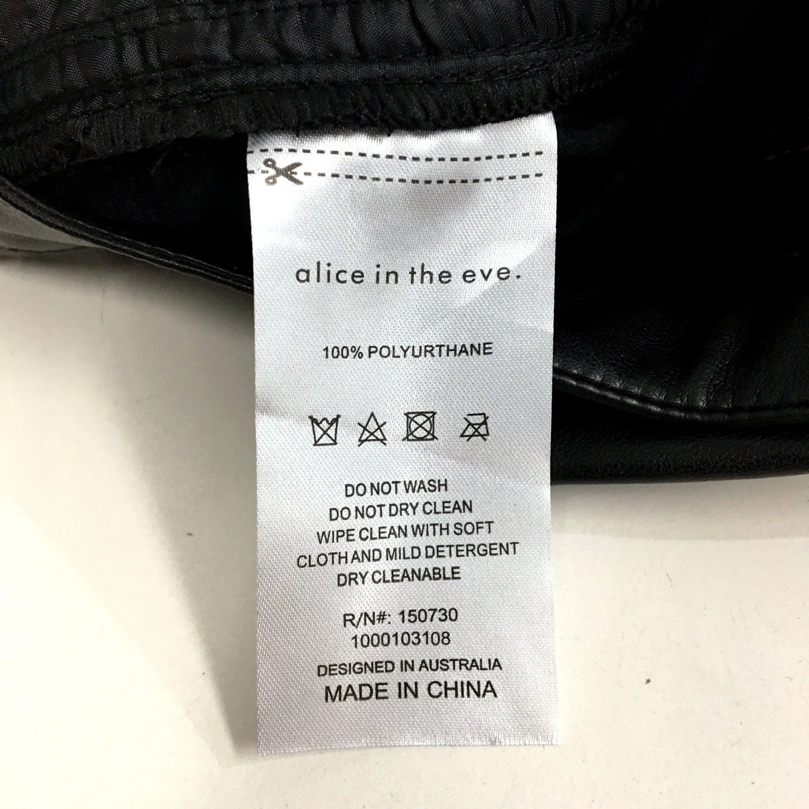 Alice in the Eve. Womens Black Polyurethane Skirt, Size S NEW - Image 4