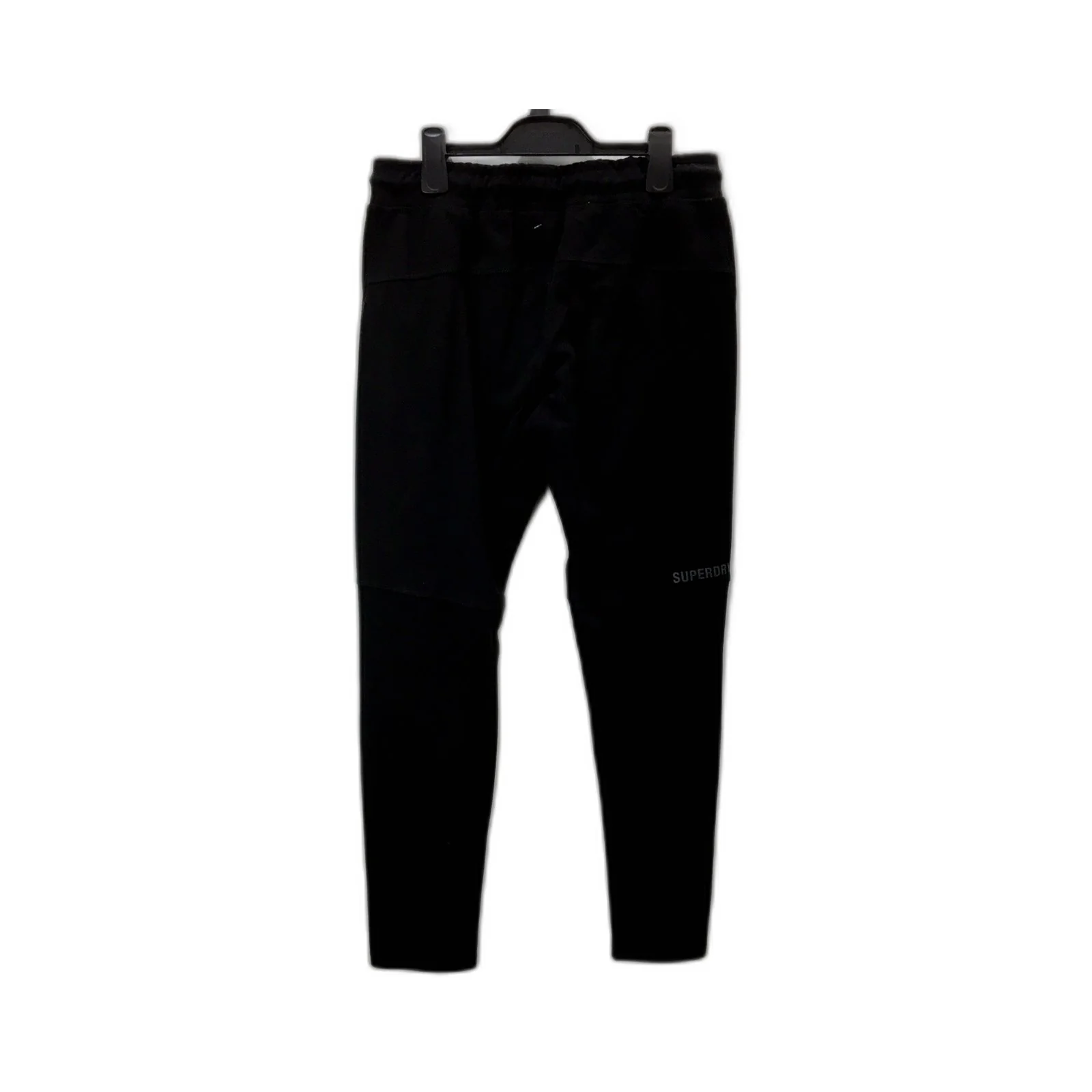 Superdry Mens Comfortable Black Drawstring Sweatpants - Small Size - Image 2