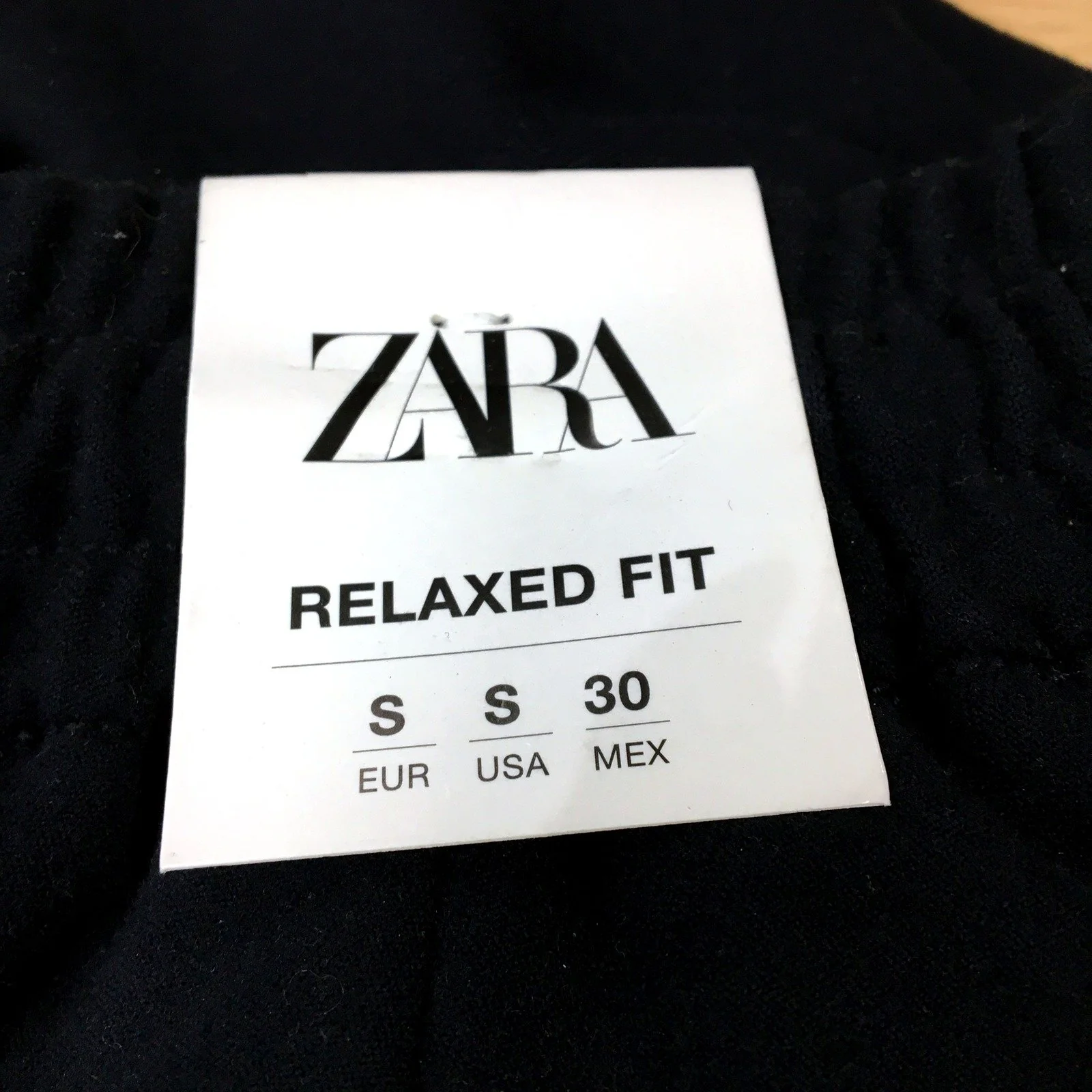 Zara Womens Relaxed Fit Pants Relaxed Fit Black Pants - Small Size NEW - Image 3