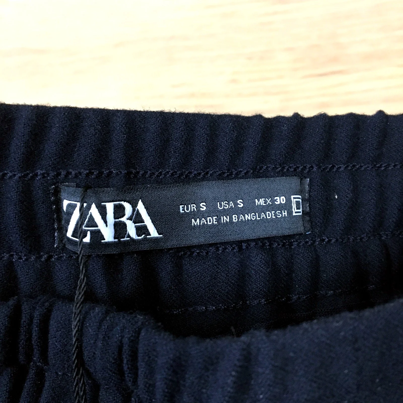 Zara Womens Relaxed Fit Pants Relaxed Fit Black Pants - Small Size NEW - Image 4