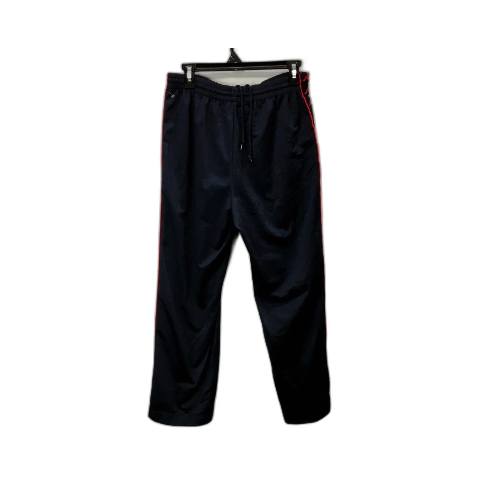 Kappa Mens Track Pants Black and Red Polyester Athletic Side Stripe Size Medium - Image 2