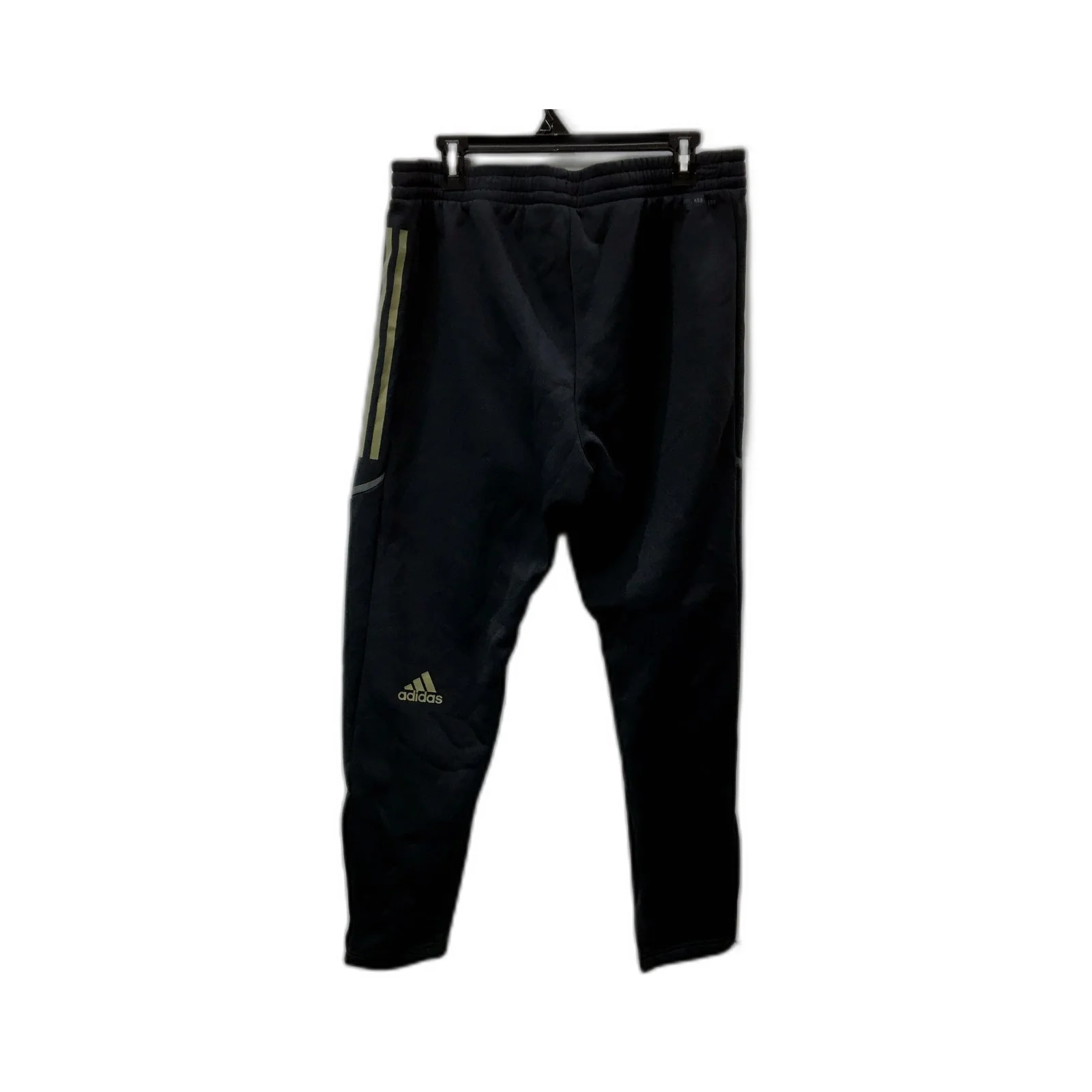 Adidas Mens Athletic Pants Black Recycled Polyester XL Workout Joggers Size NEW - Image 2