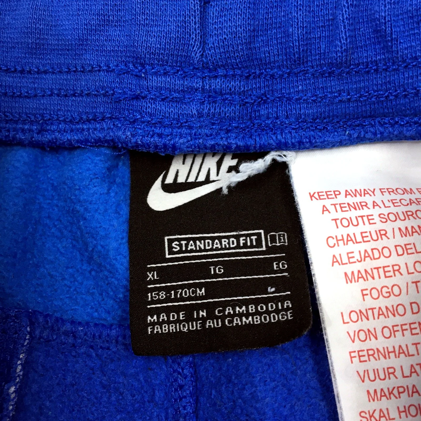 Nike Kids Blue Relaxed Fit Sweatpants for Comfortable Soft Juniour XL - Image 3