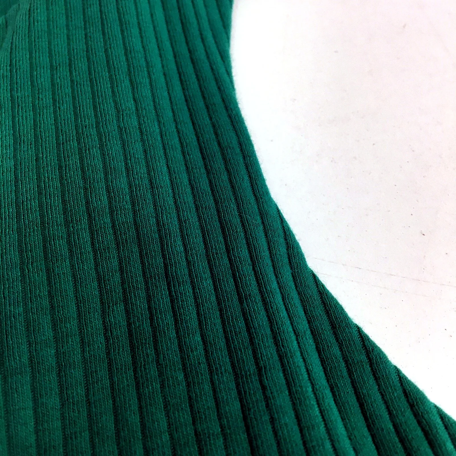 Kookai Womens Ribbed Tank Top Sleeveless Comfortable Green Size Small - Image 4