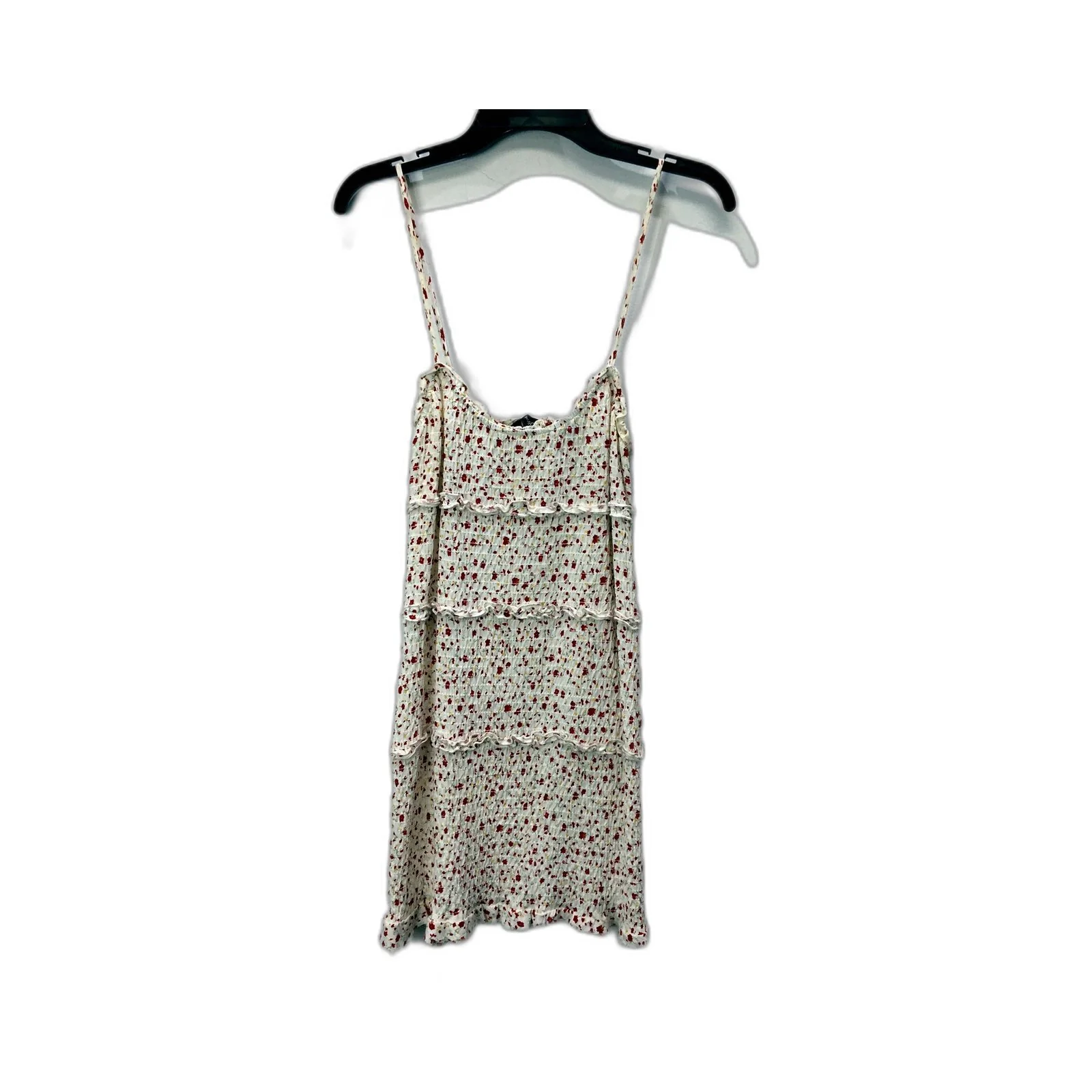 Glassons Womens Floral Print Dress Top Floral Print Ruffle Summer Dress Sz S - Image 2