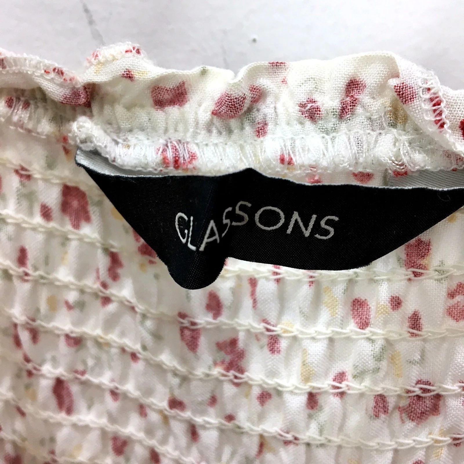 Glassons Womens Floral Print Dress Top Floral Print Ruffle Summer Dress Sz S - Image 3