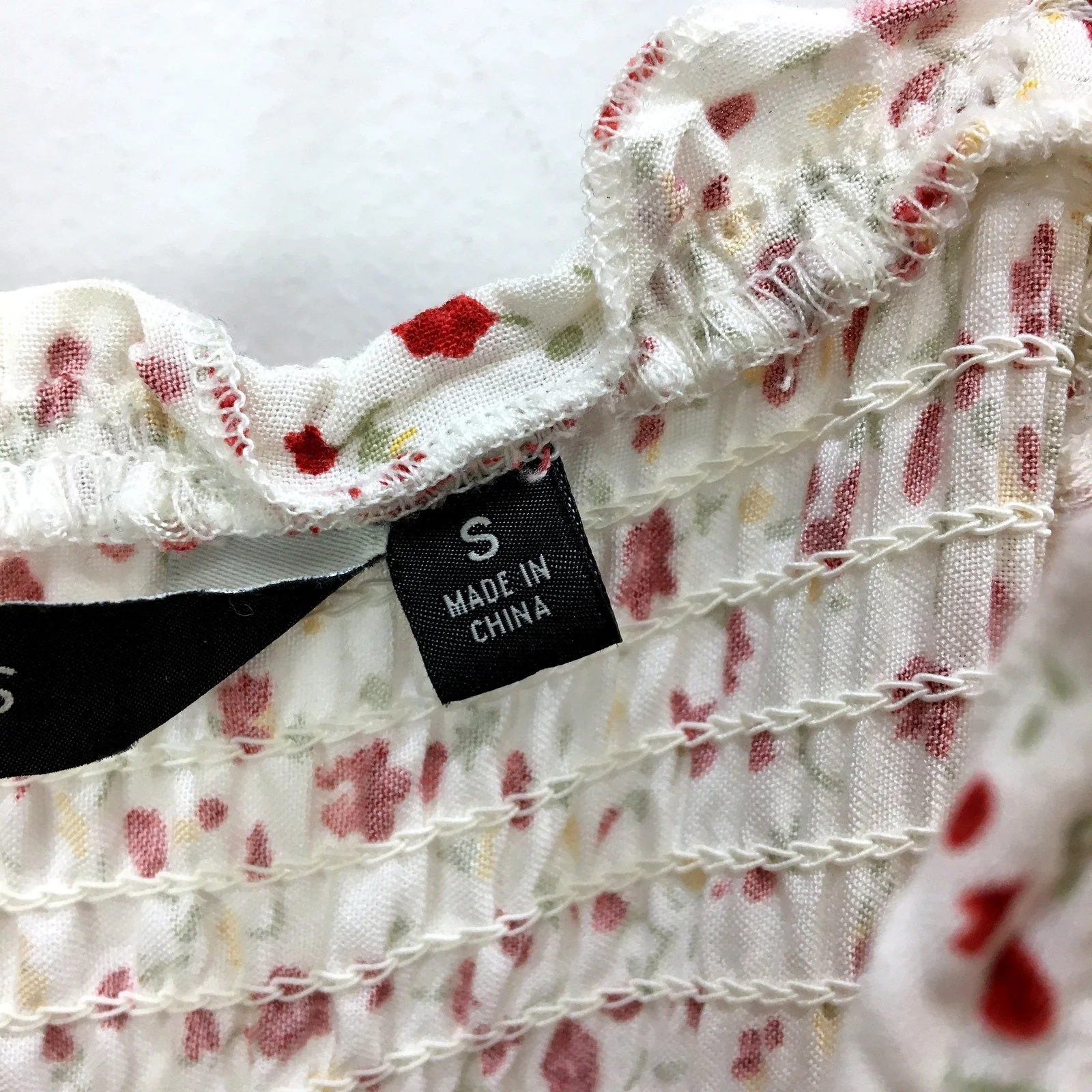 Glassons Womens Floral Print Dress Top Floral Print Ruffle Summer Dress Sz S - Image 5