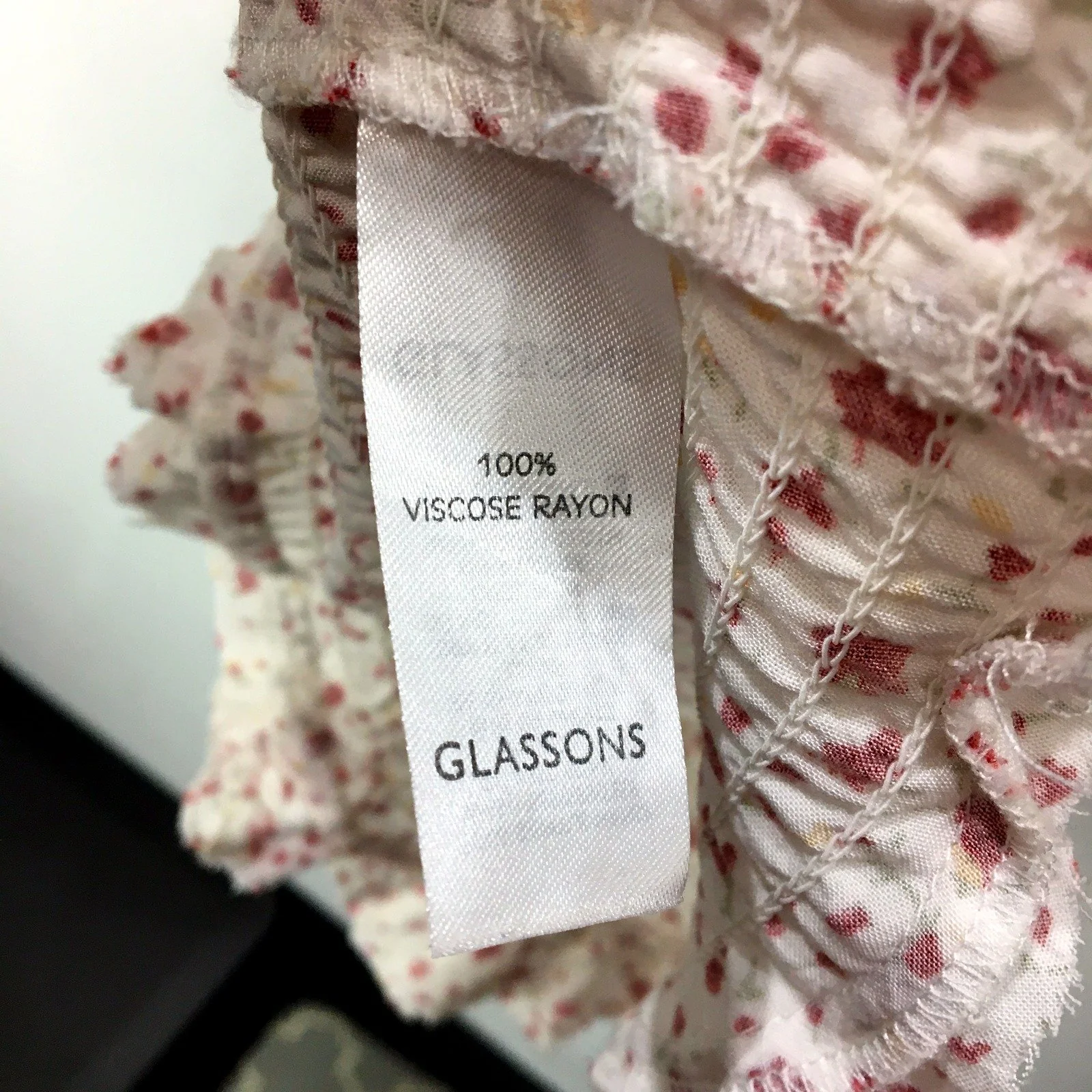 Glassons Womens Floral Print Dress Top Floral Print Ruffle Summer Dress Sz S - Image 6
