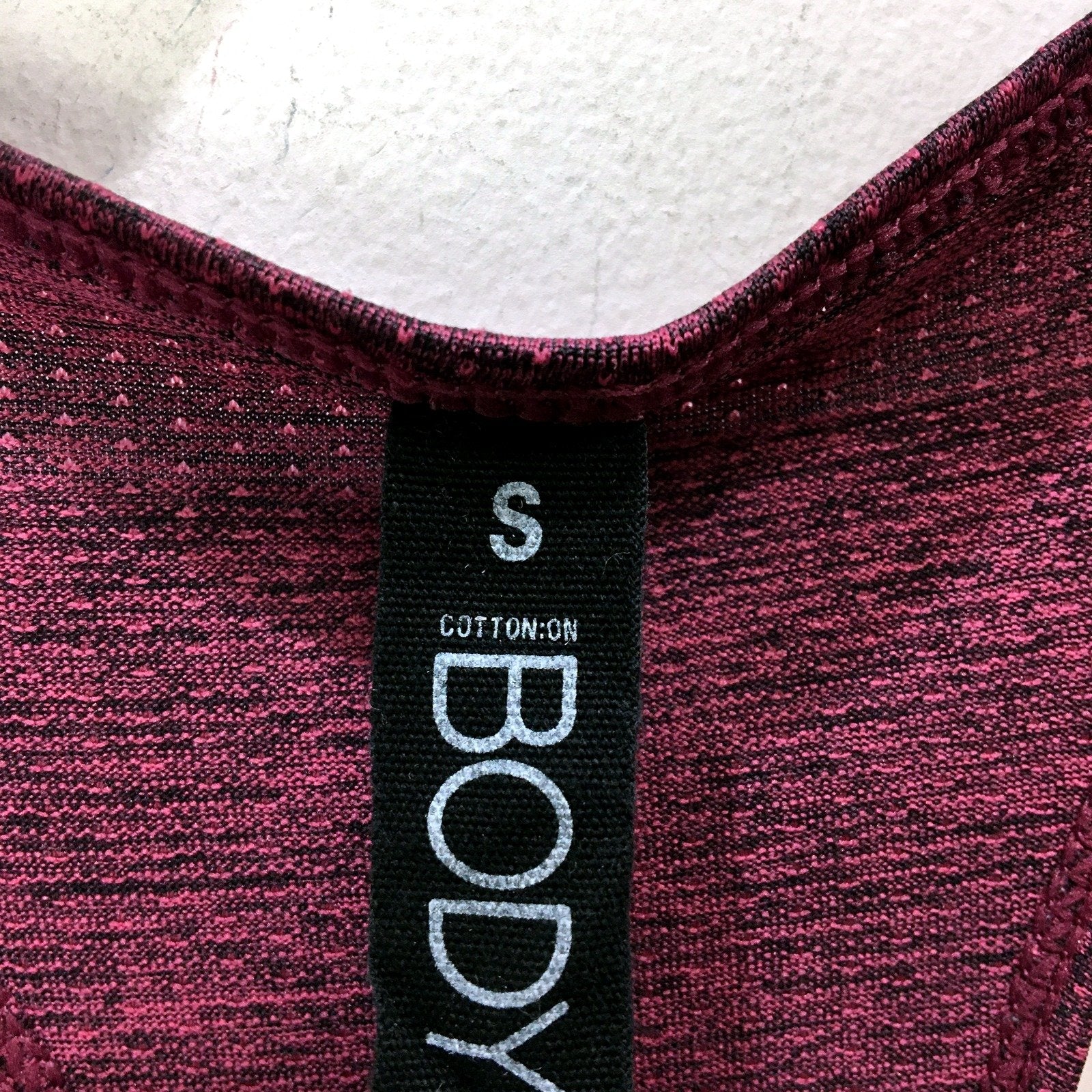 Burgundy Cotton Tank Top Womens - Soft, Comfortable Fit Size S - Image 3