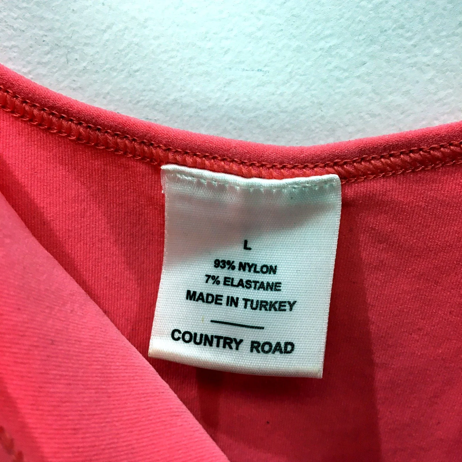 Country Road Womens Pink Nylon Blend Tank Top - Comfortable Size Large - Image 3