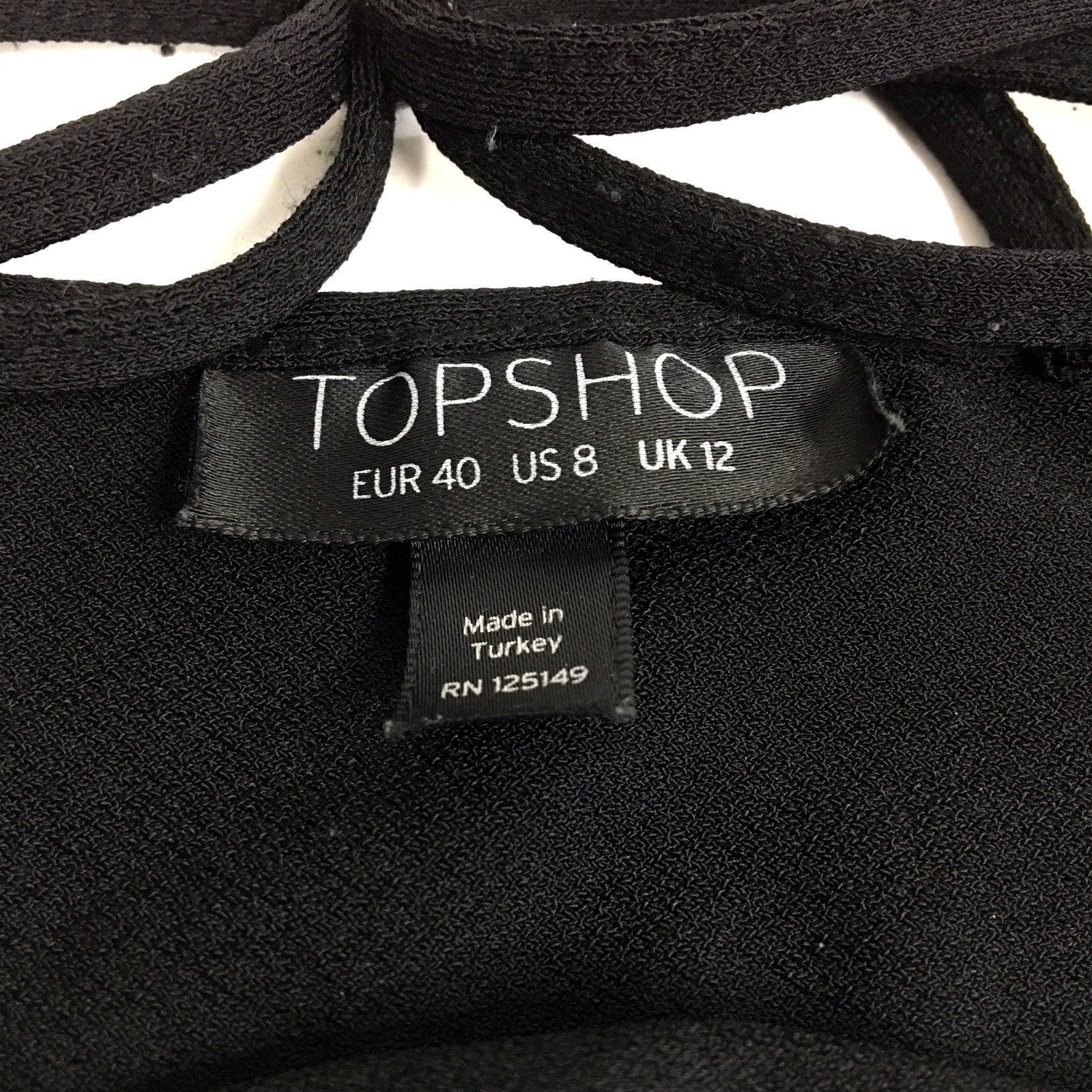 Topshop Womens Sleeveless Black Camisole Top in Size 12 - Image 4
