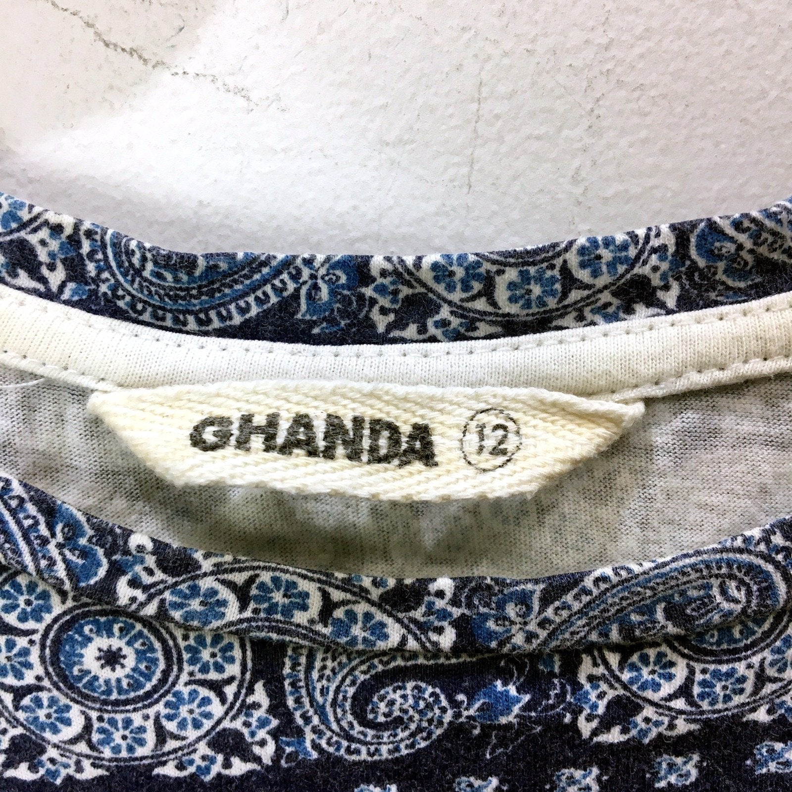 Ghanda Womens Sleeveless Patterned Top Multicolour Comfortable Size 12 - Image 4