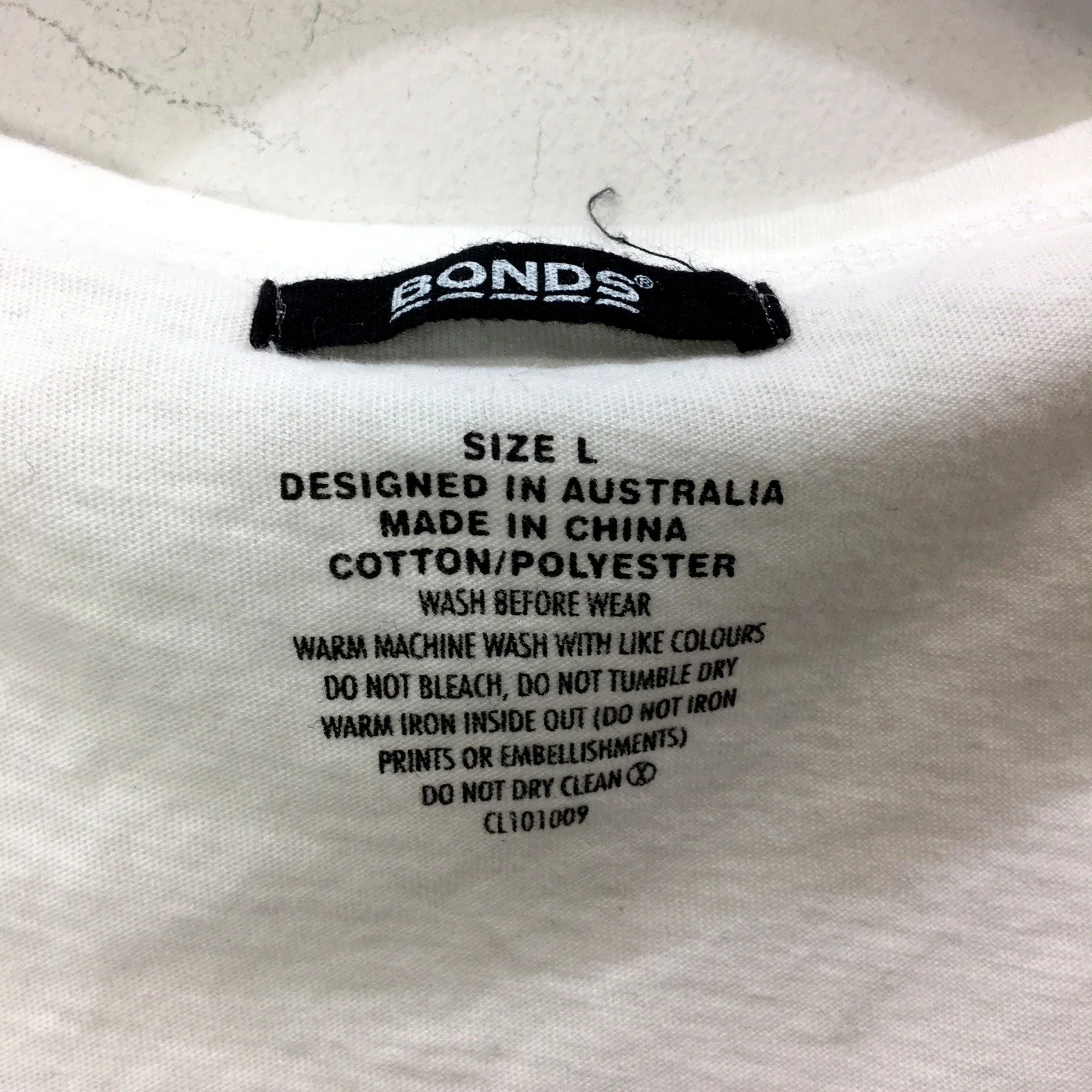 Bonds Mens Cotton Blend Tank Top in White - Large Size - Image 3