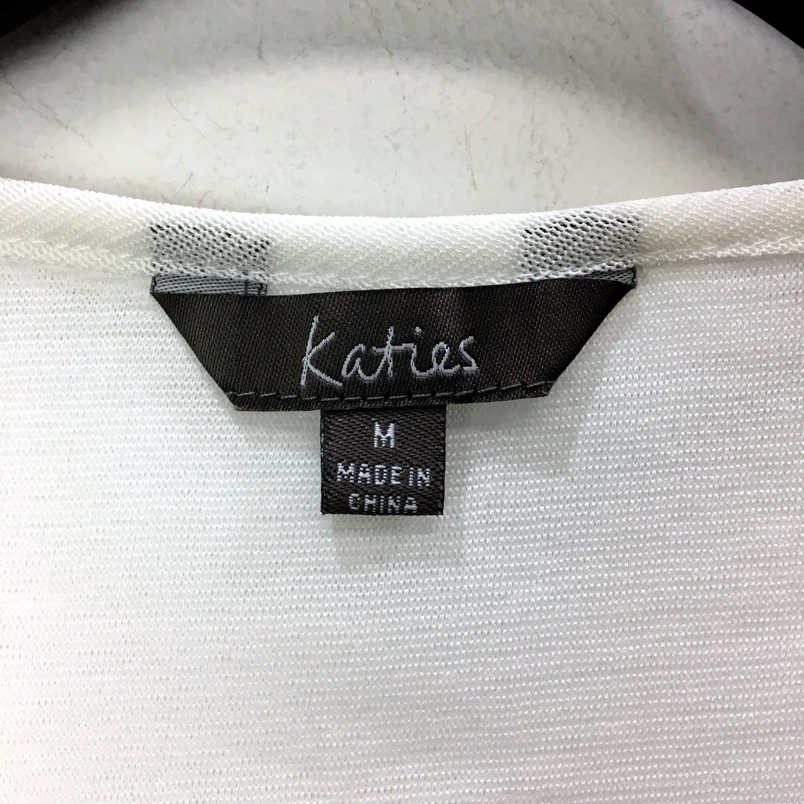 Katies Womens Sequin Tank Top in White, Size M - Image 3