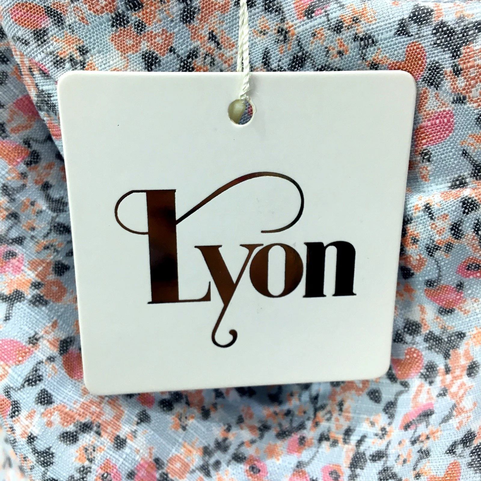 Lyon Womens Floral Peplum Tank Top, Sleeveless Cotton Blend, Size 12 NEW - Image 5