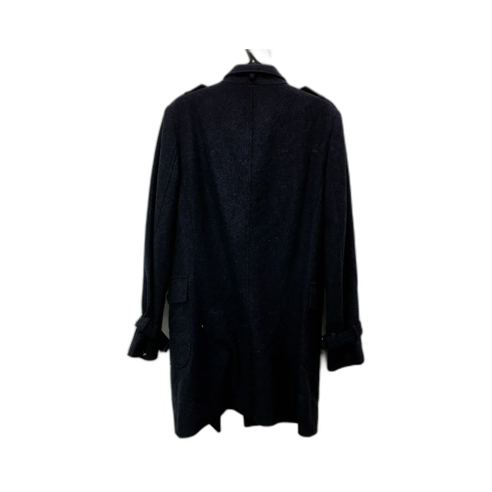 Oxford Mens Navy Blue Wool Coat Warm Winter Jacket Small Size - Image 2