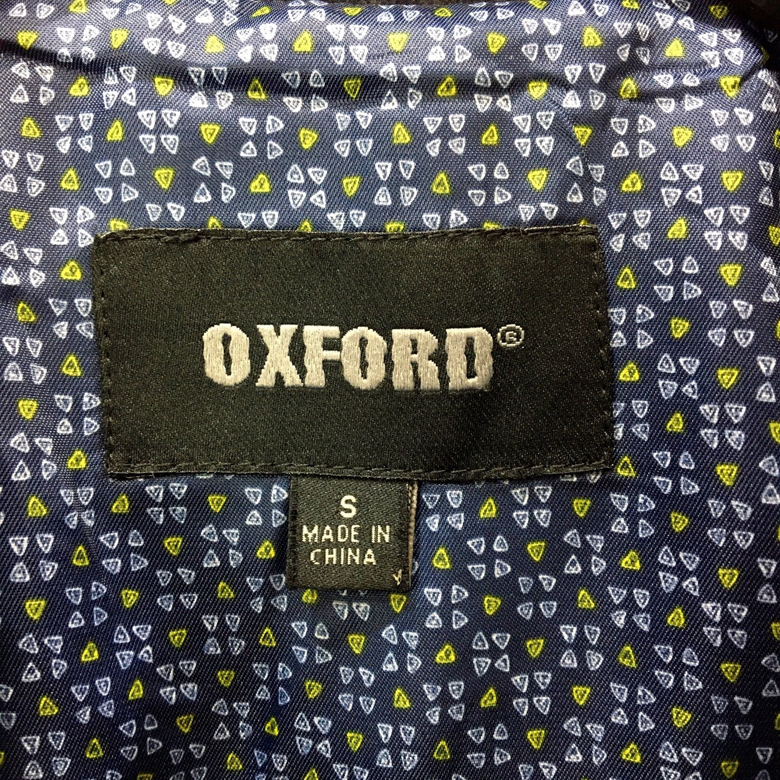 Oxford Mens Navy Blue Wool Coat Warm Winter Jacket Small Size - Image 6