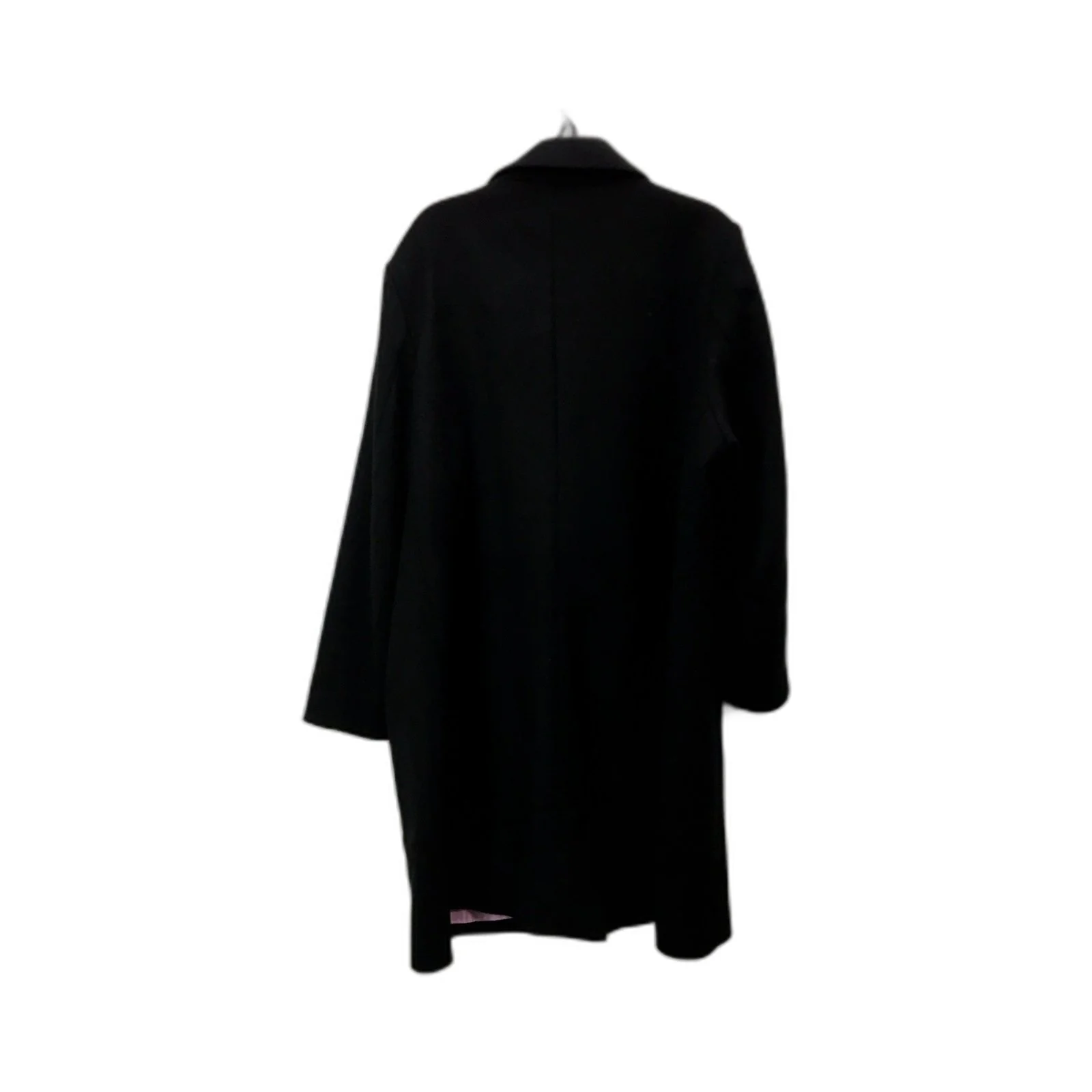 Virtuelle Womens Warm Wool Coat Black Comfortable Winter Outerwear Size 20 - Image 2