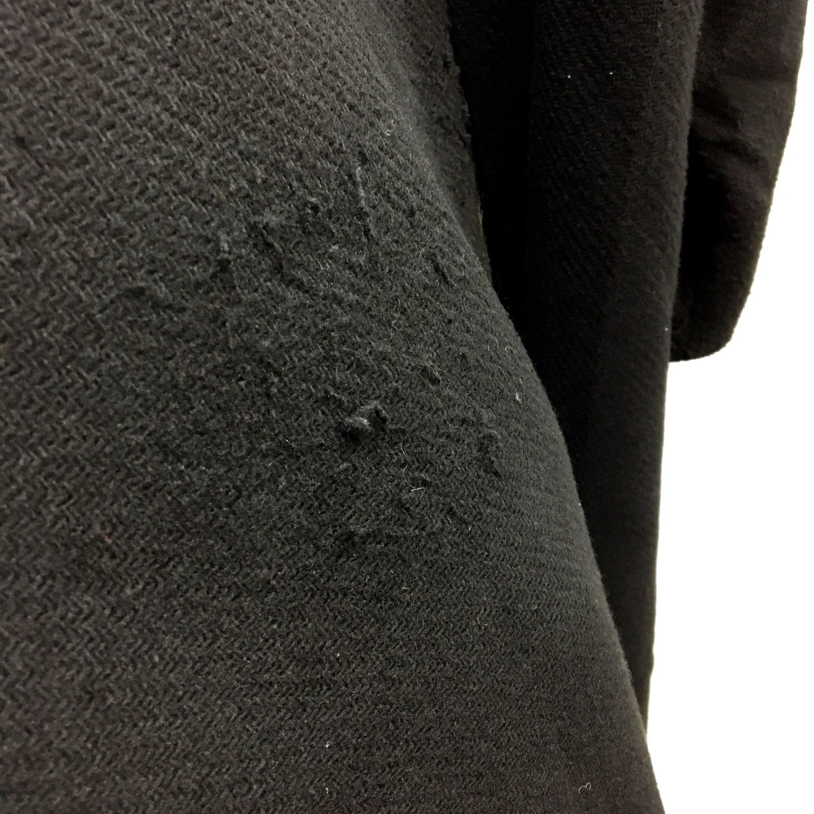 Virtuelle Womens Warm Wool Coat Black Comfortable Winter Outerwear Size 20 - Image 4