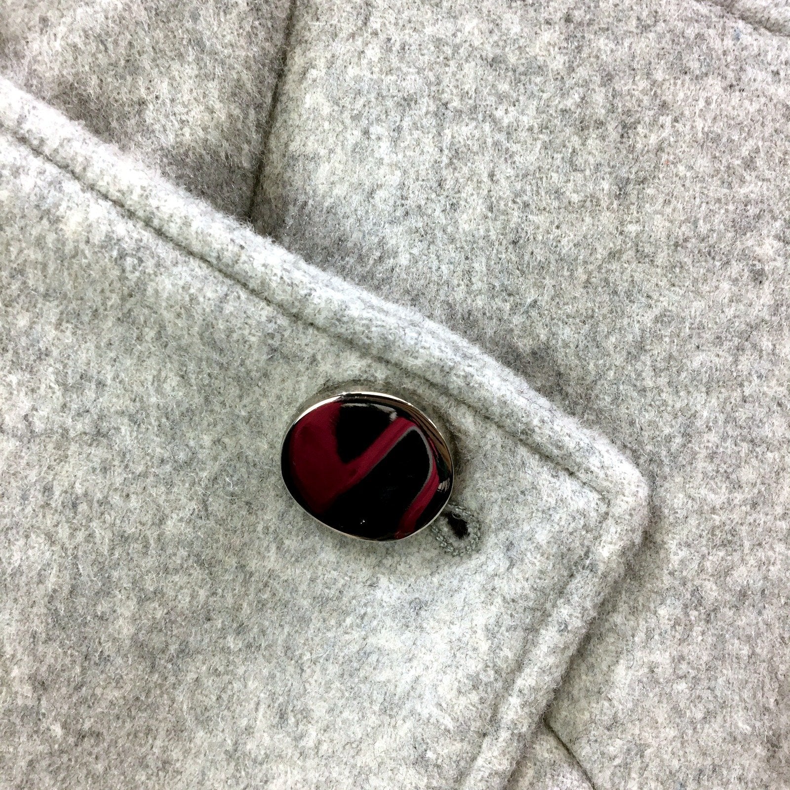 Forever New Womens Gray Wool Blend Coat Warm Comfortable Outerwear Size Small - Image 6