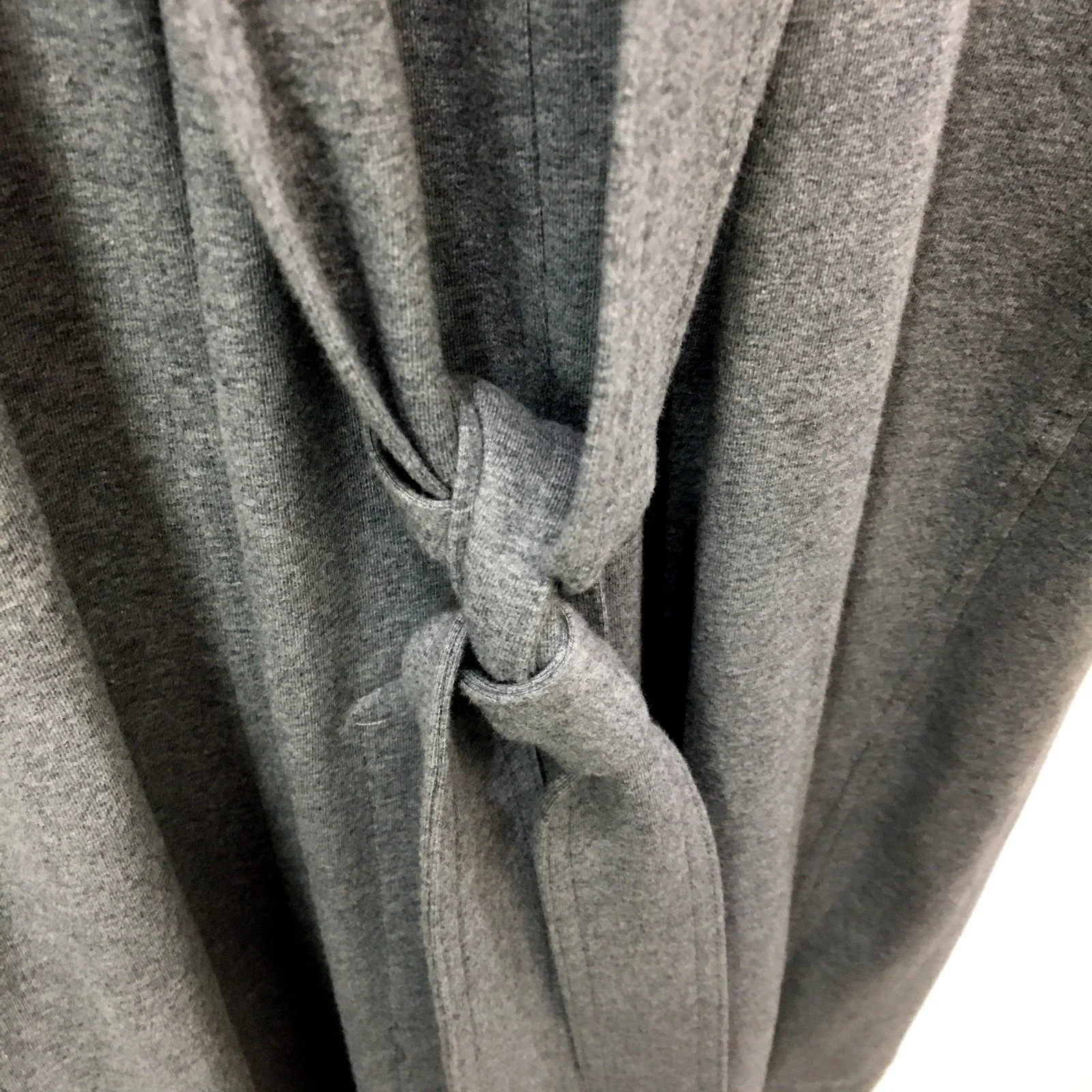 Normakama Womens Trenchcoat Gray Double Breasted Belted Lightweight Size Large - Image 3