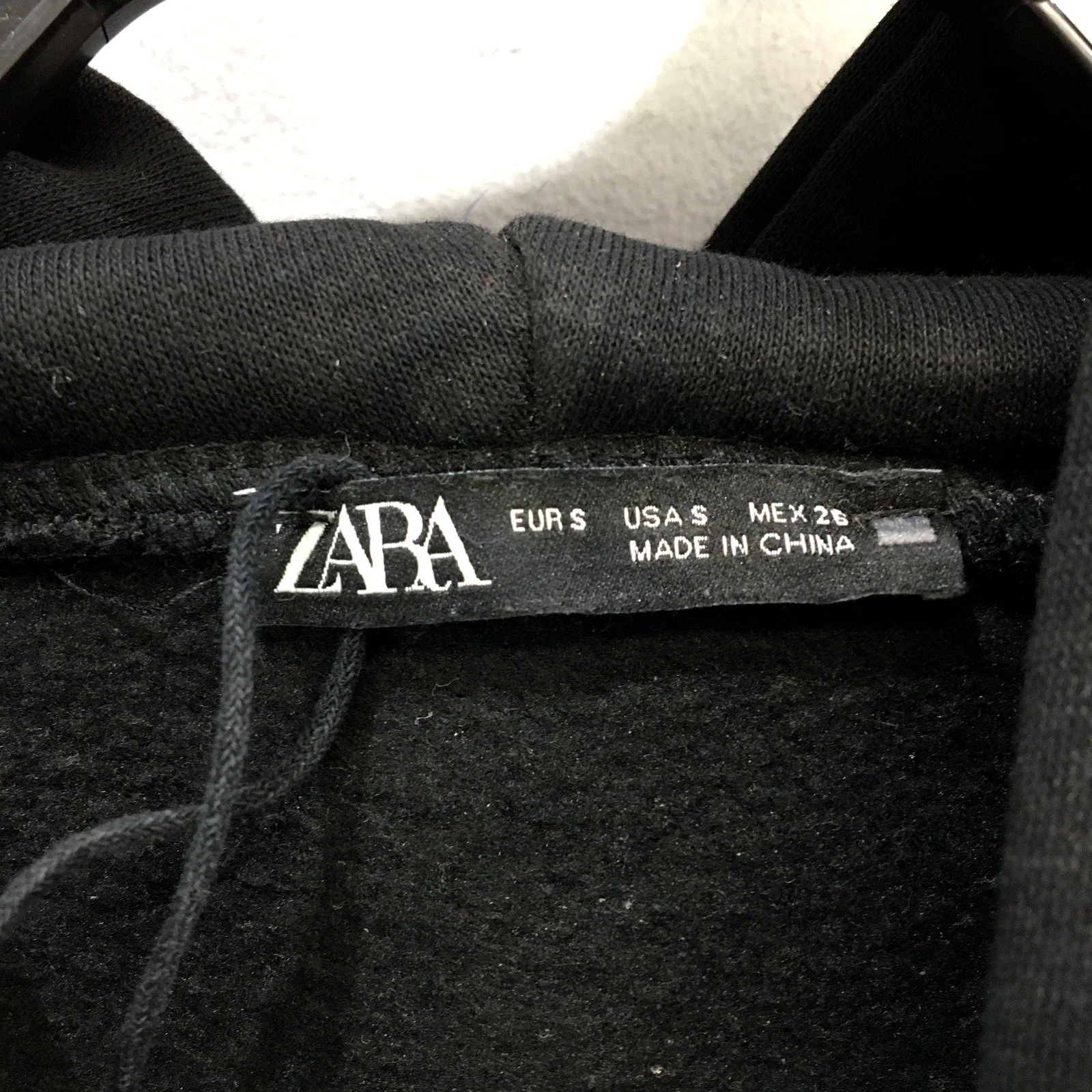 Zara Womens Pullover Cropped Sweatshirt Cropped Cotton Small NEW - Image 4