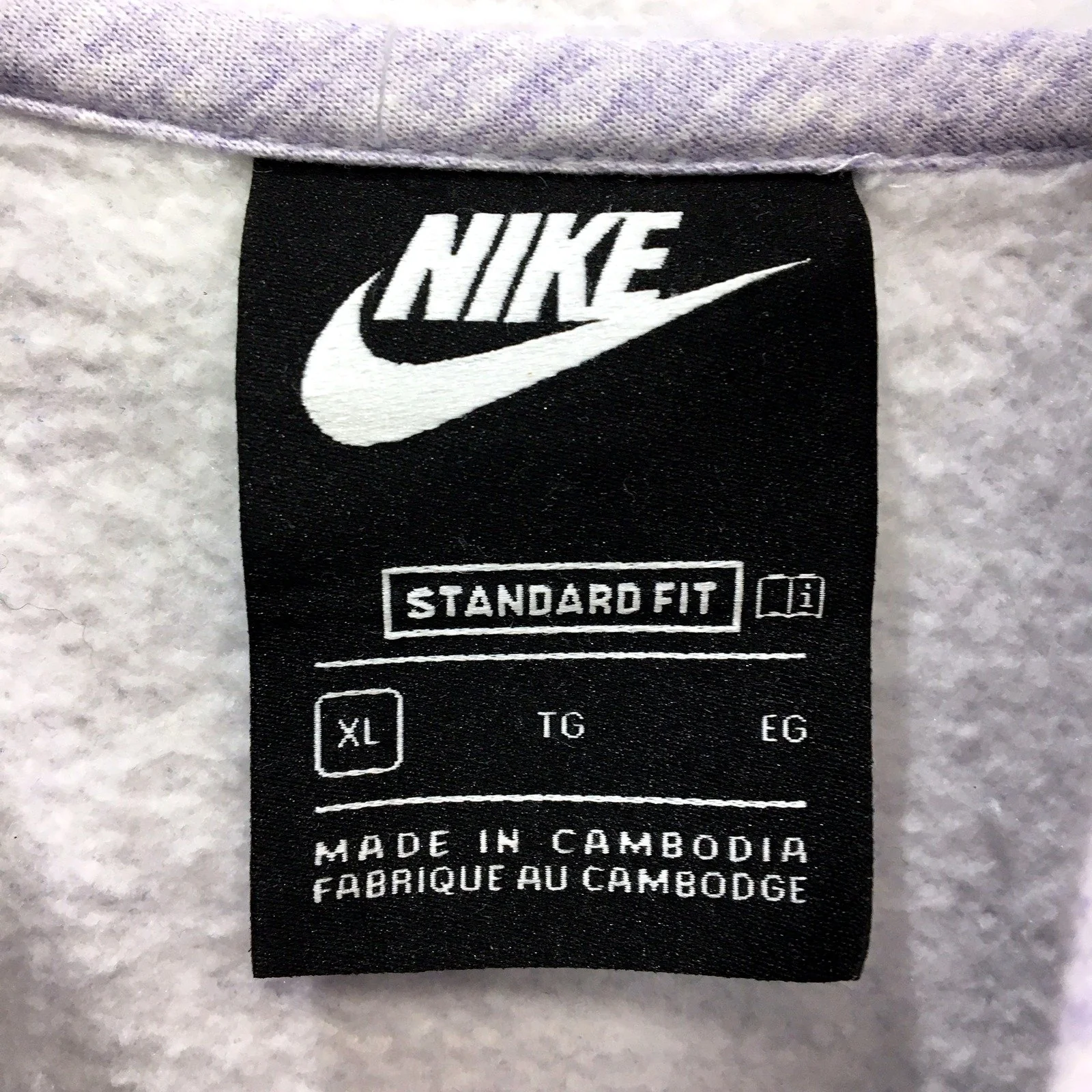 Nike Kids Gray Zip-Up Hooded Jumper Comfortable Soft Cotton Blend Junior XL - Image 4