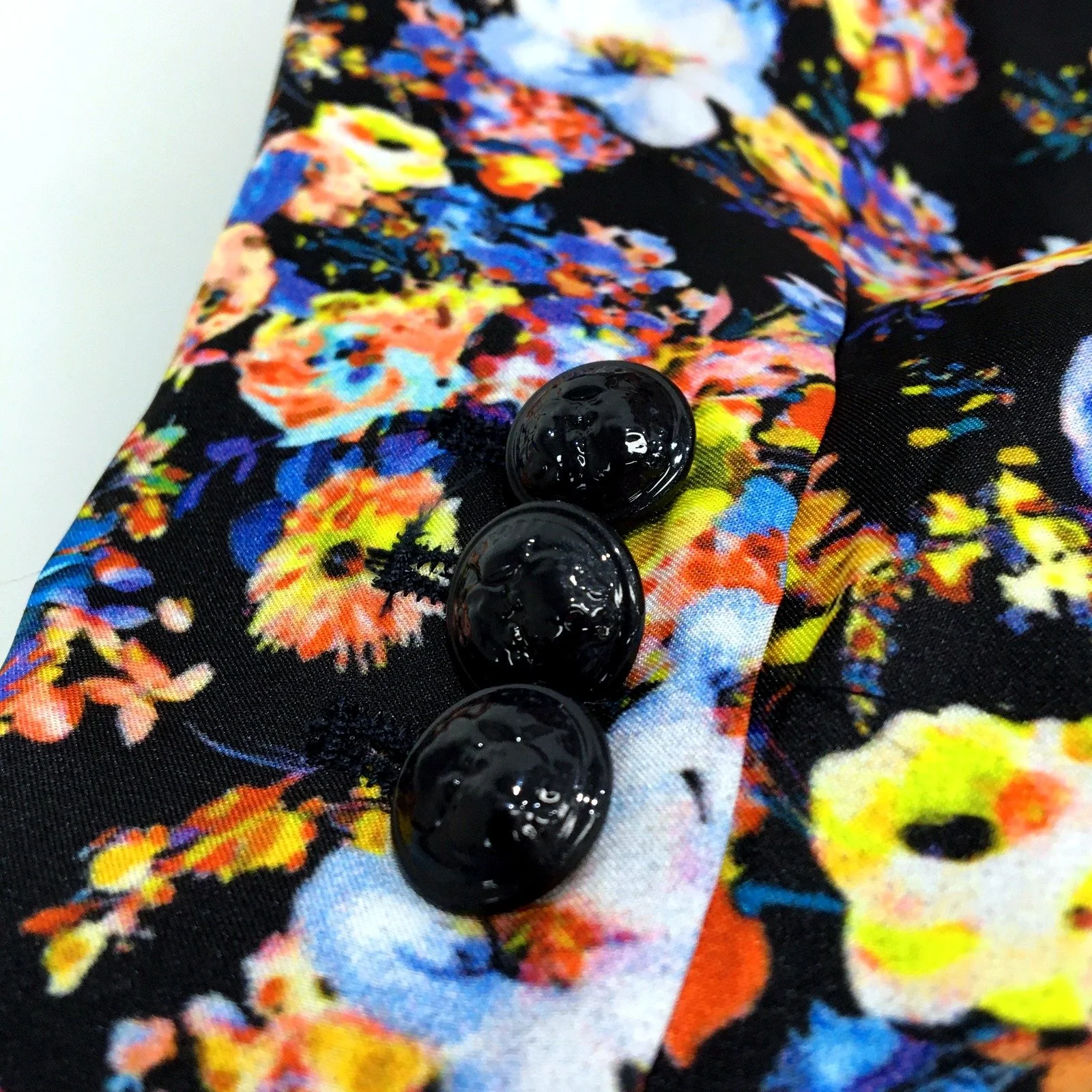 Zara Womens Floral Print Blazer Comfortable Stylish Multicolor Size Small - Image 3