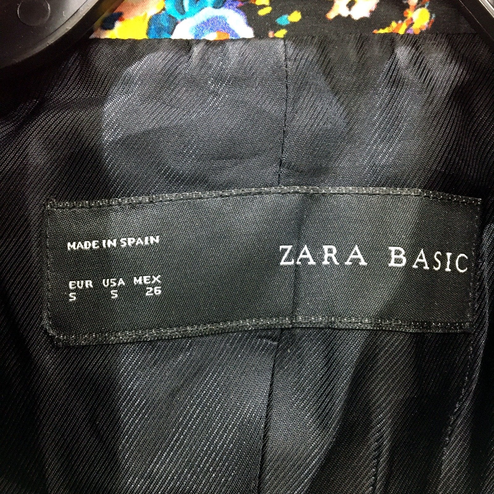 Zara Womens Floral Print Blazer Comfortable Stylish Multicolor Size Small - Image 4