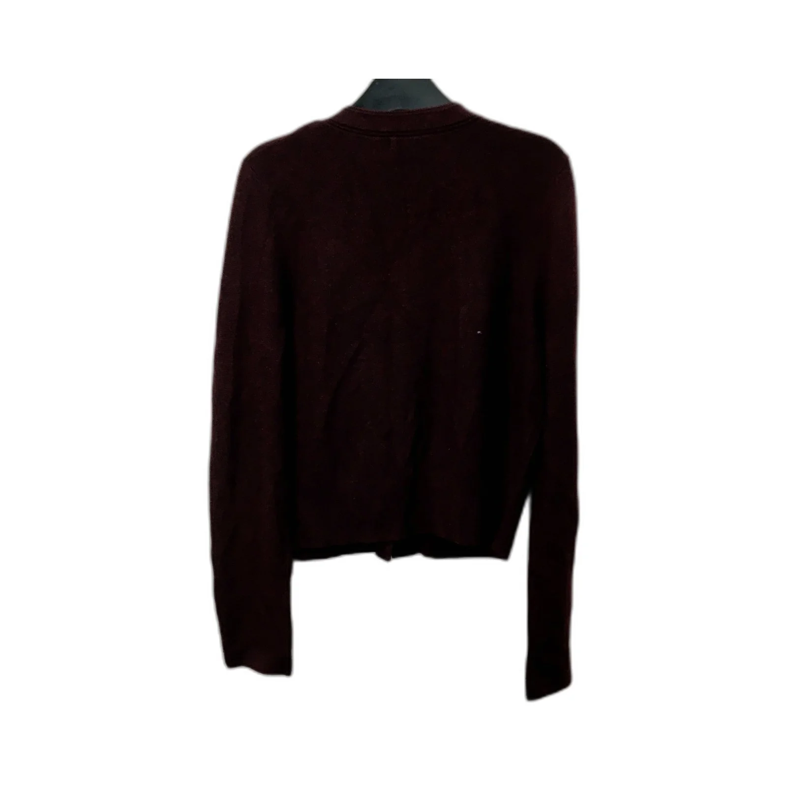 Portmans Womens Burgundy Cardigan Sweater - Soft & Comfortable Size M NEW - Image 2