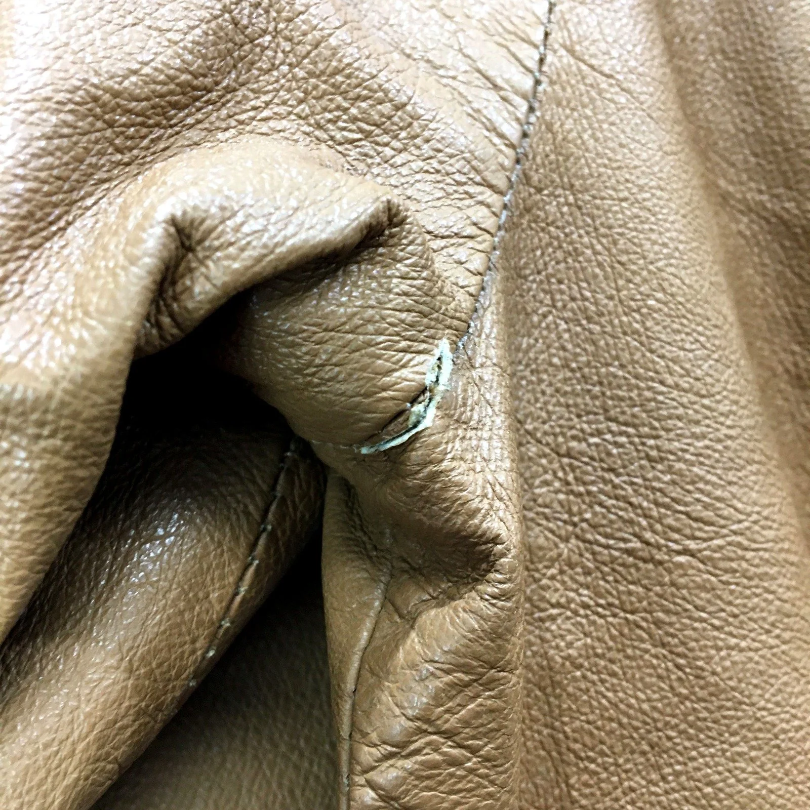 Just Jeans Leather Jacket Womens Leather Moto Jacket in Brown, Size 6 - Image 3