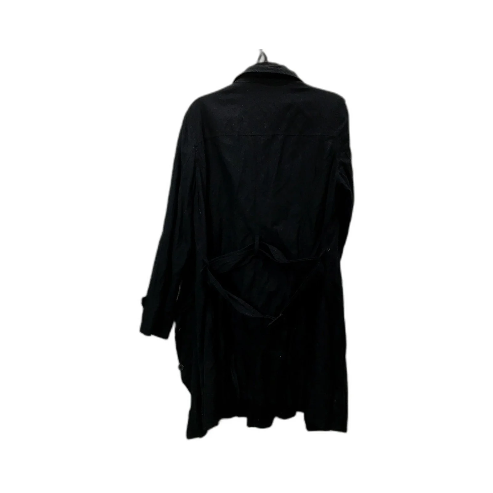 Comma Black Double Breasted Trench Coat Womens Metallic Jacket Size 4 - Image 2