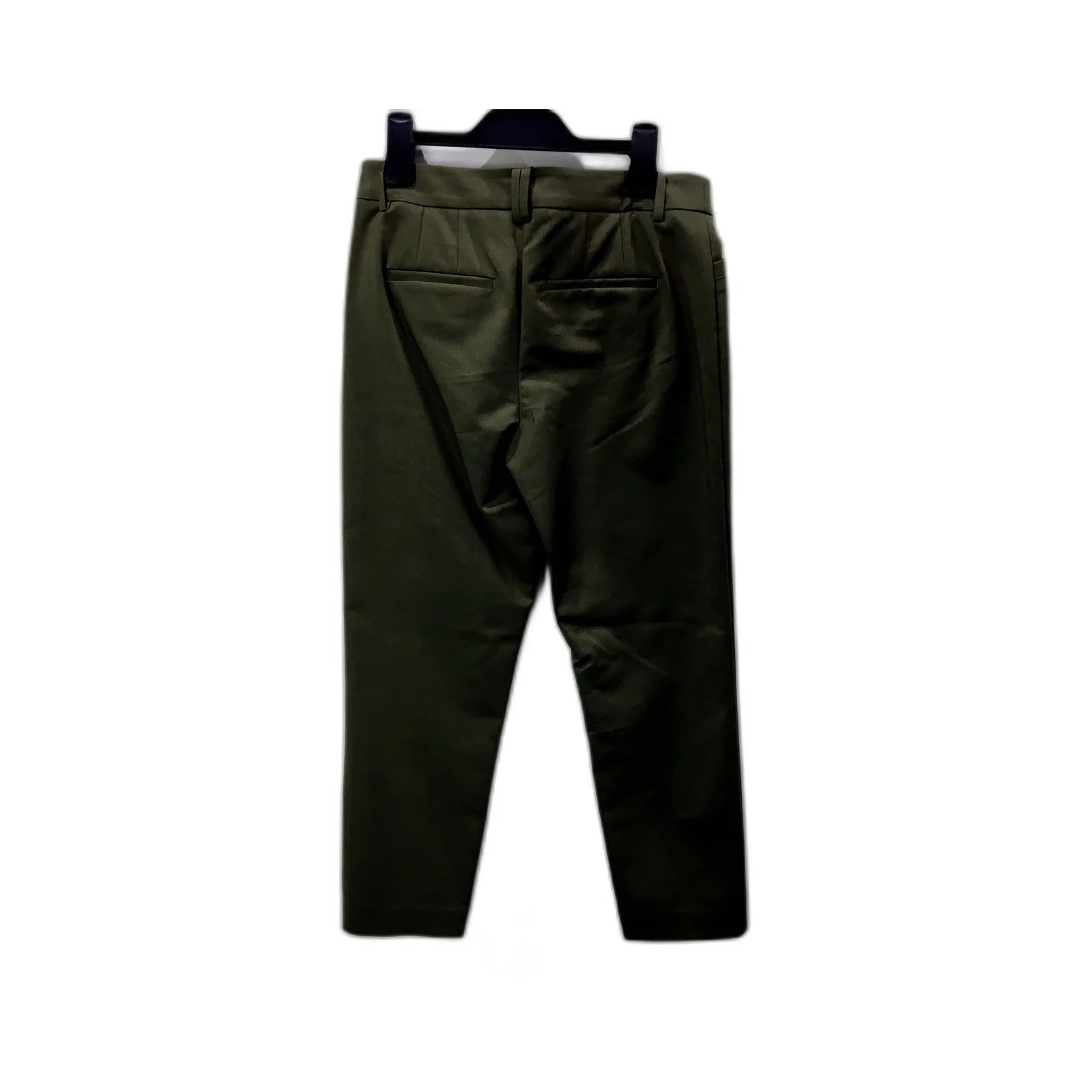 Basque Petite Womens Organic Cotton Blend Green Pants Size 8 NEW - Image 2