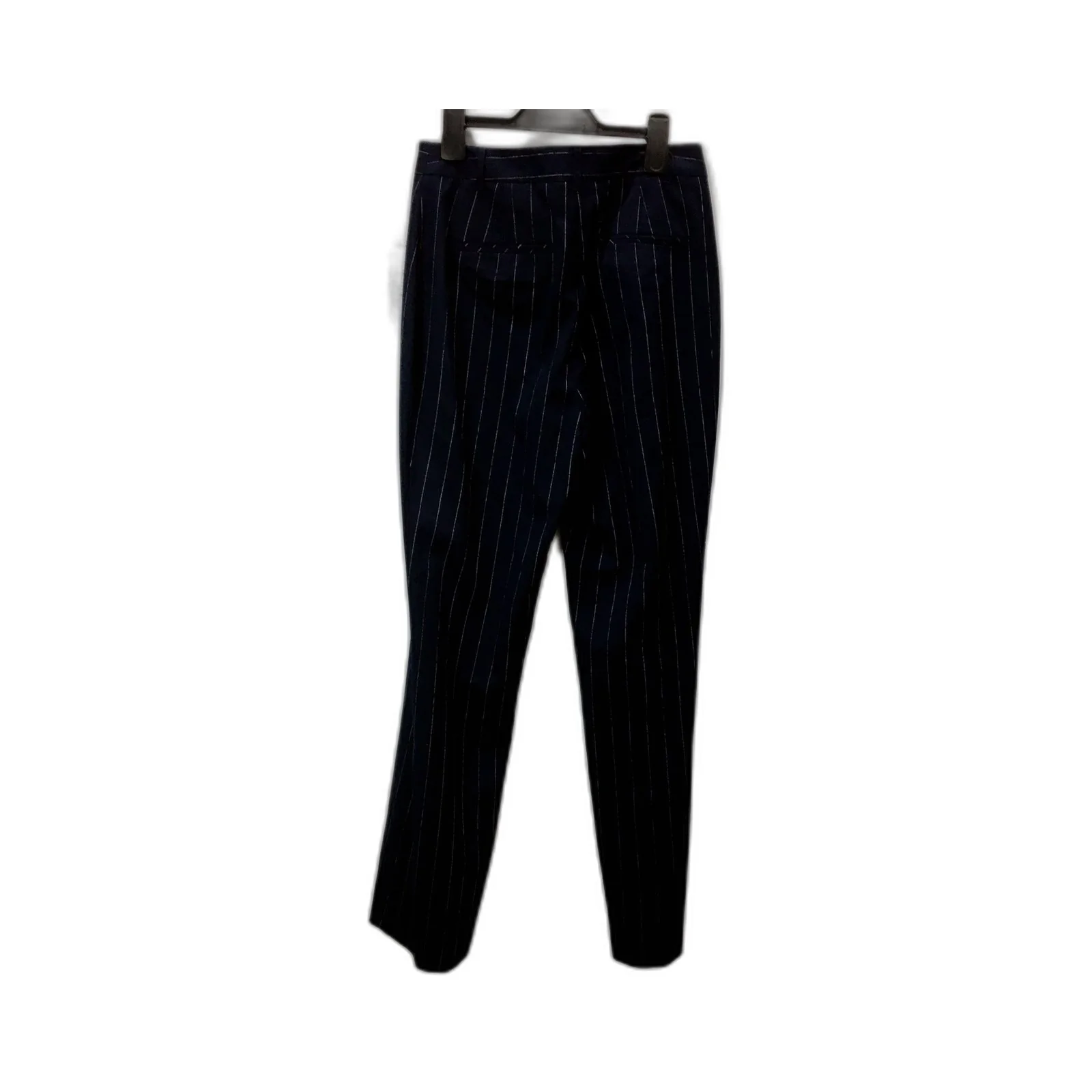 New World Fashion Group Womens Navy Pinstriped Trousers by , Size 10 NEW - Image 2