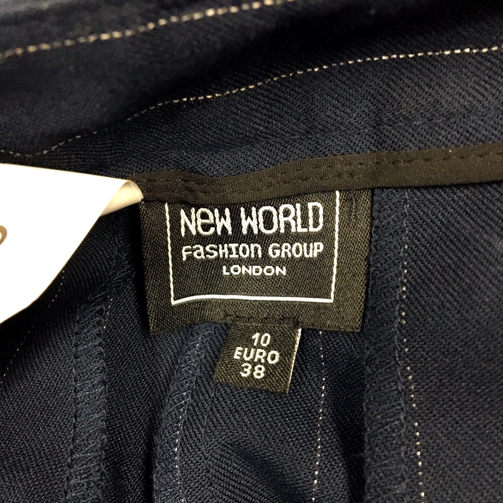 New World Fashion Group Womens Navy Pinstriped Trousers by , Size 10 NEW - Image 4
