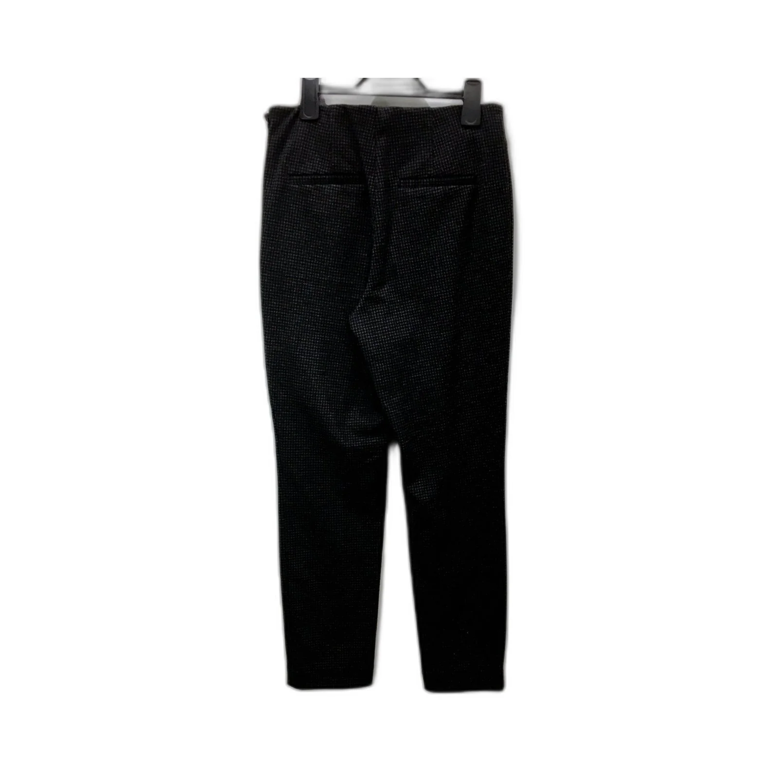 H&M Womens Plaid Dress Pants in Black - Comfortable Size M NEW