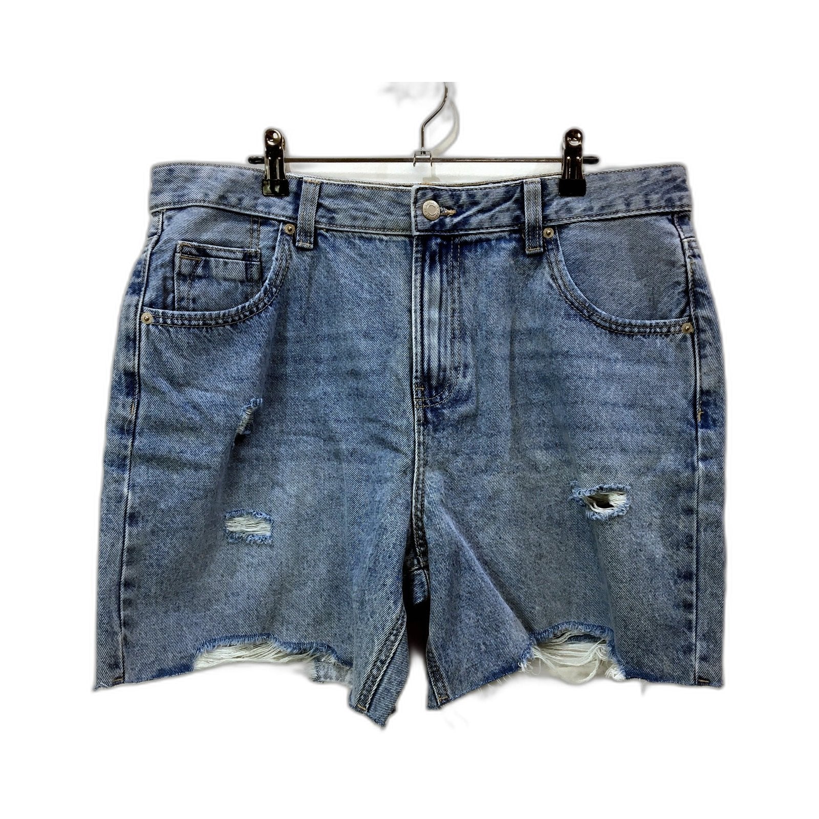 Jay Denim Shorts Womens Jays Distressed Denim Bermuda Shorts, Blue Size 14 NEW