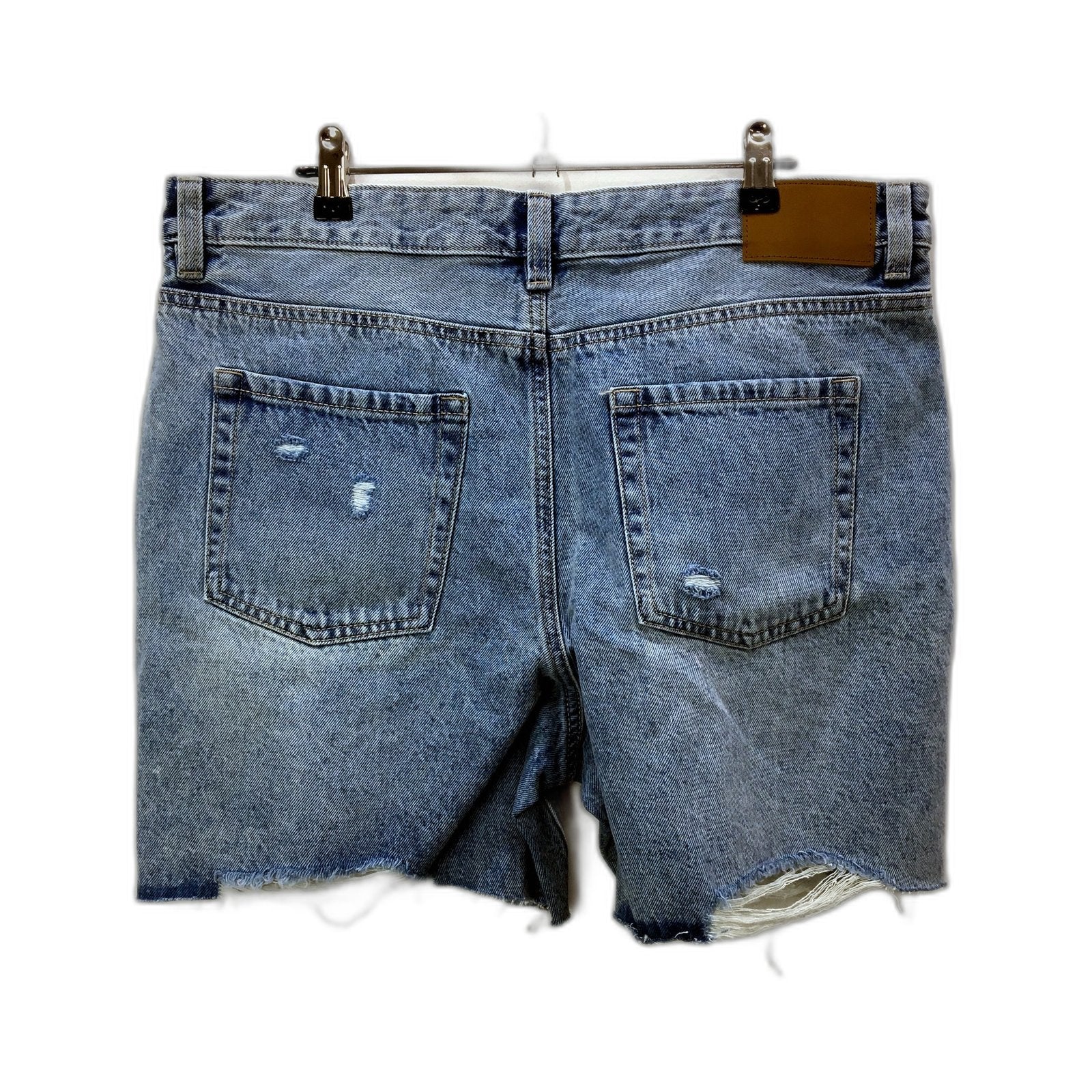 Jay Denim Shorts Womens Jays Distressed Denim Bermuda Shorts, Blue Size 14 NEW - Image 2