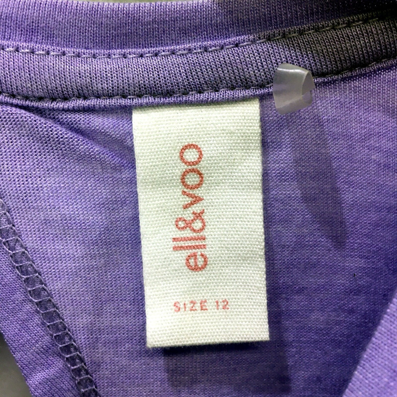 Ell & Voo Womens Soft Comfortable Purple T-Shirt for Everyday Wear Size 12 - Image 4