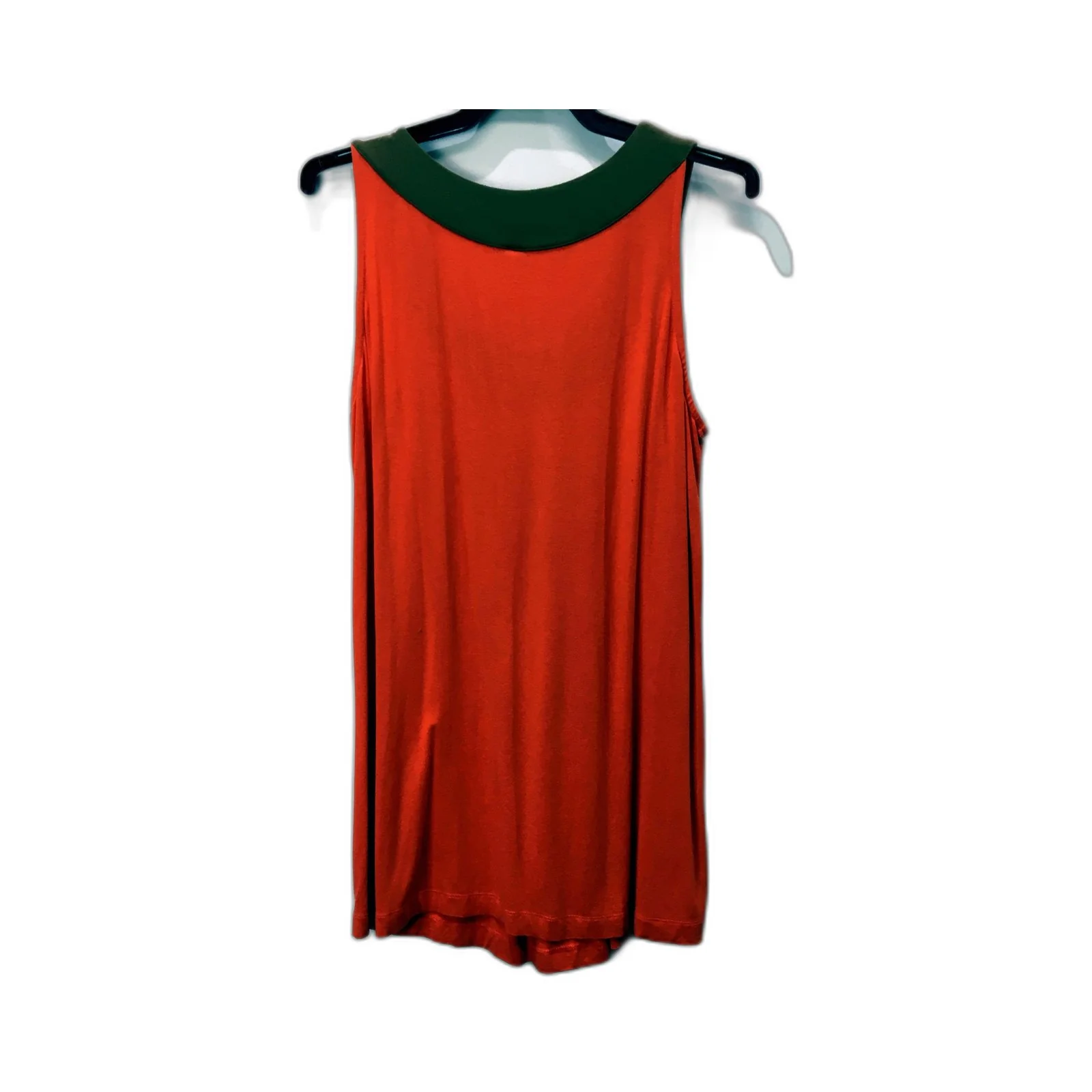 S.Oliver Womens Tank Top Comfortable Cotton Blend Orange Brown Size 12 - Image 2