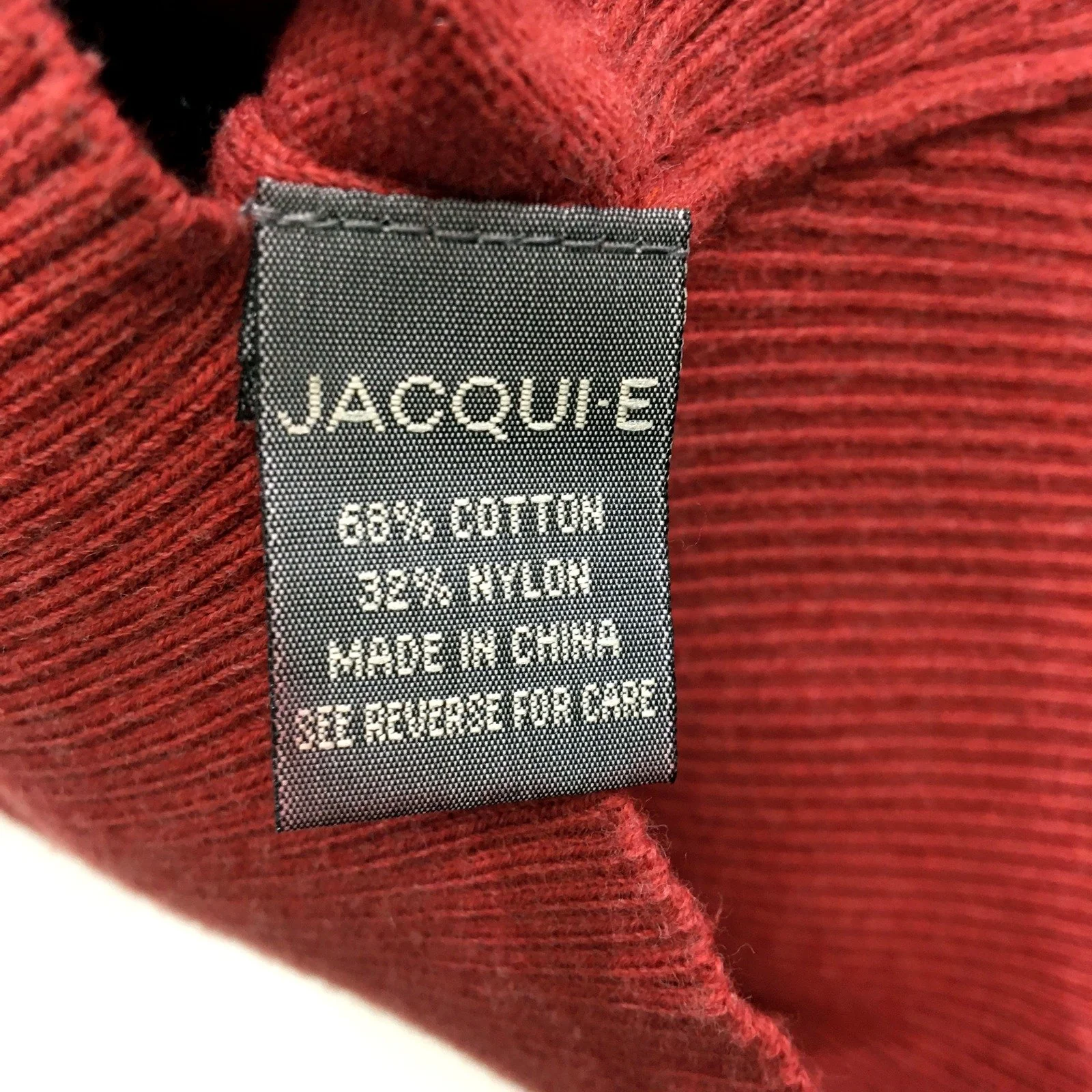 Jacquie Womens Tank Sweater Vest Red Soft Comfortable Cotton Blend Size XS - Image 3
